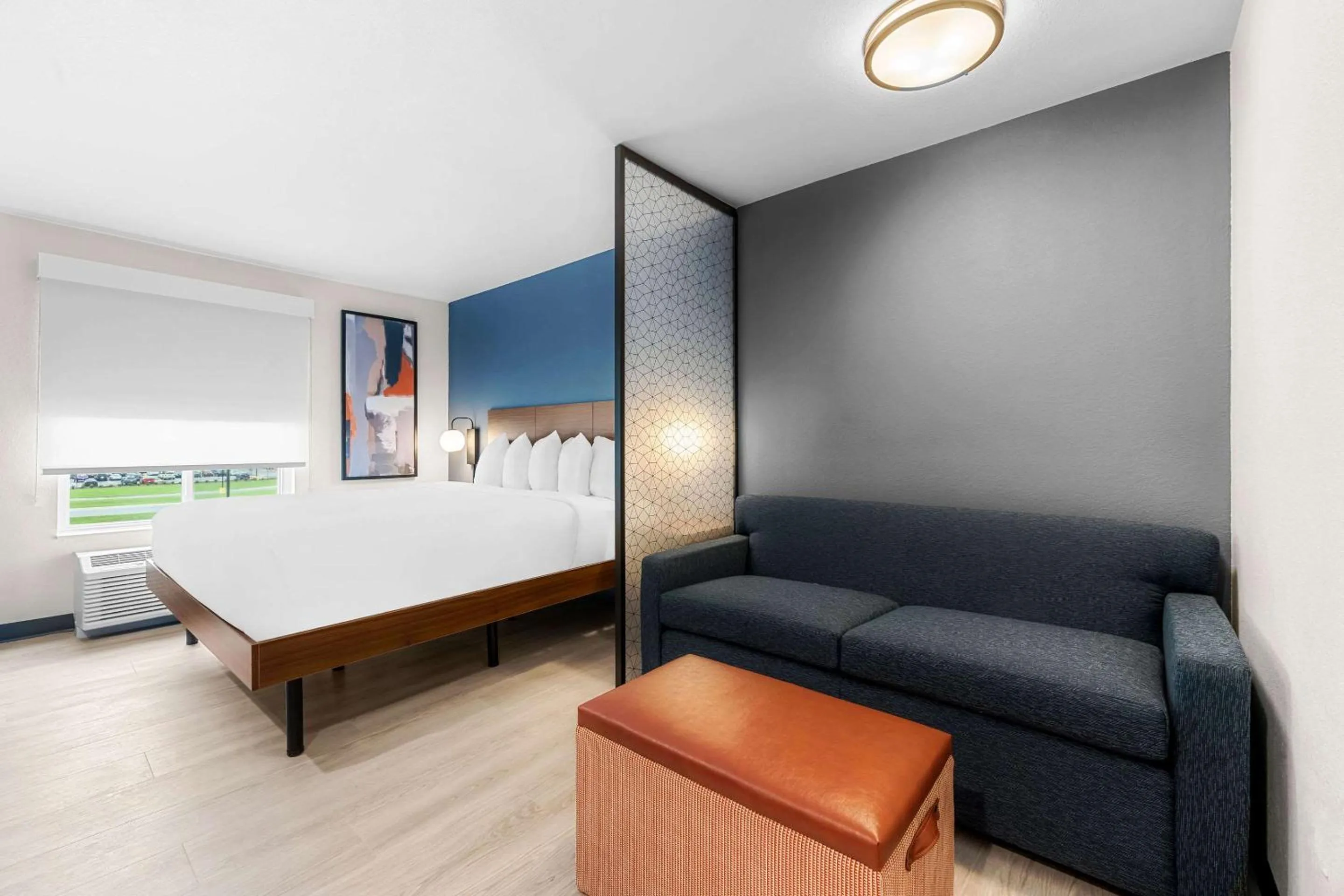 Bed in Everhome Suites Fayetteville near Fort Bragg