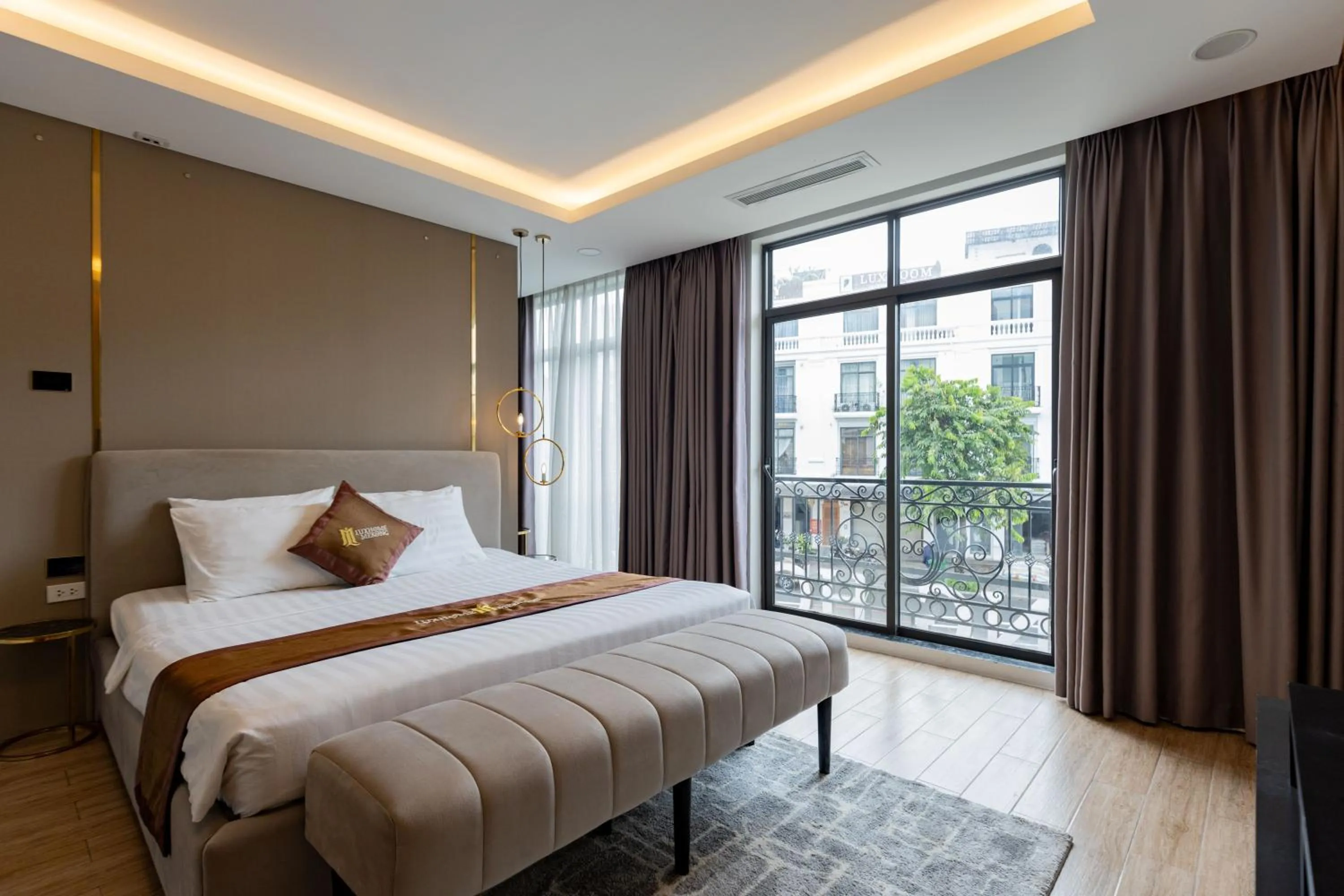 Photo of the whole room, Bed in Luxhome Mekong Hotel