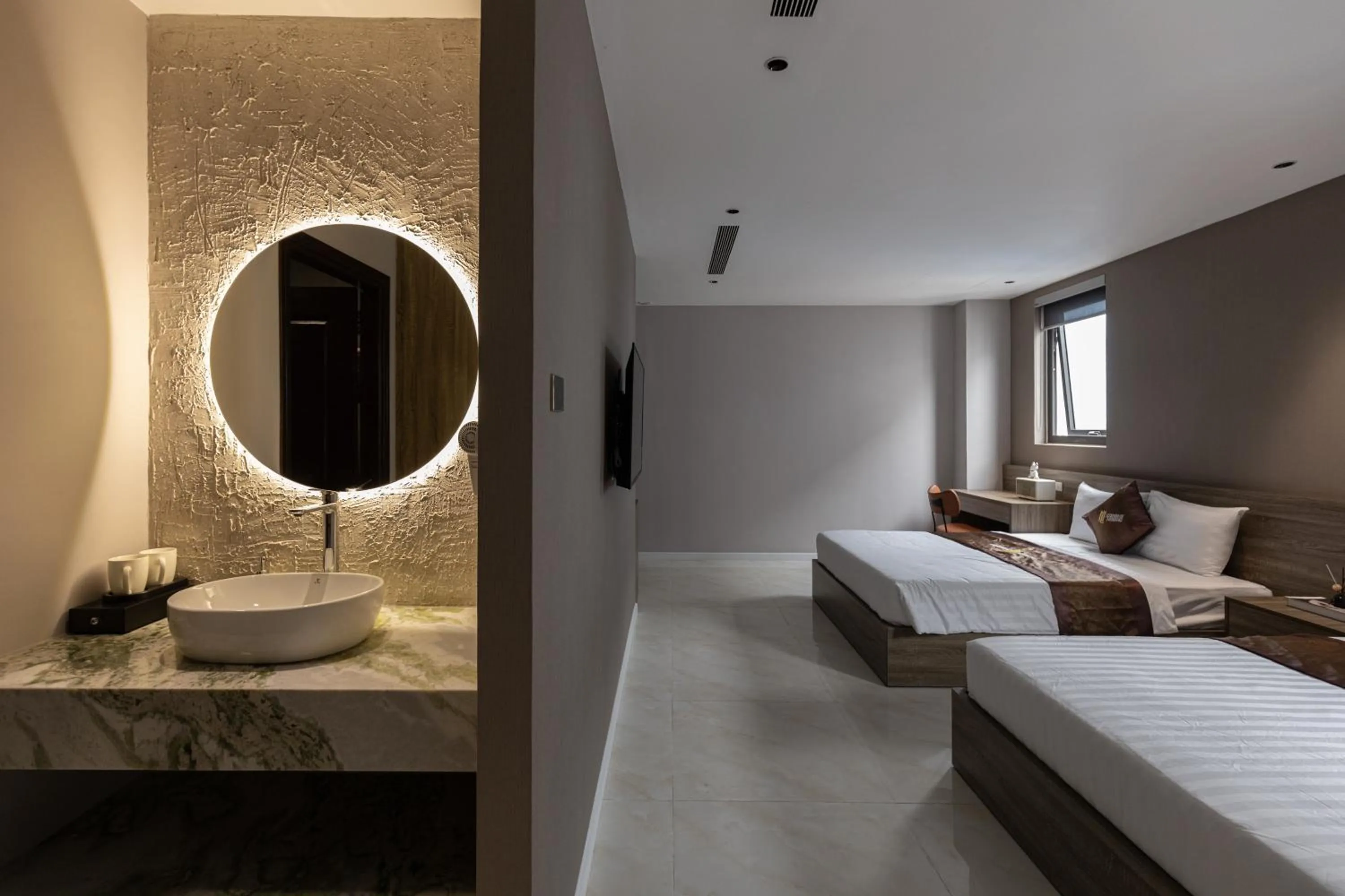 Toilet, Bed in Luxhome Mekong Hotel