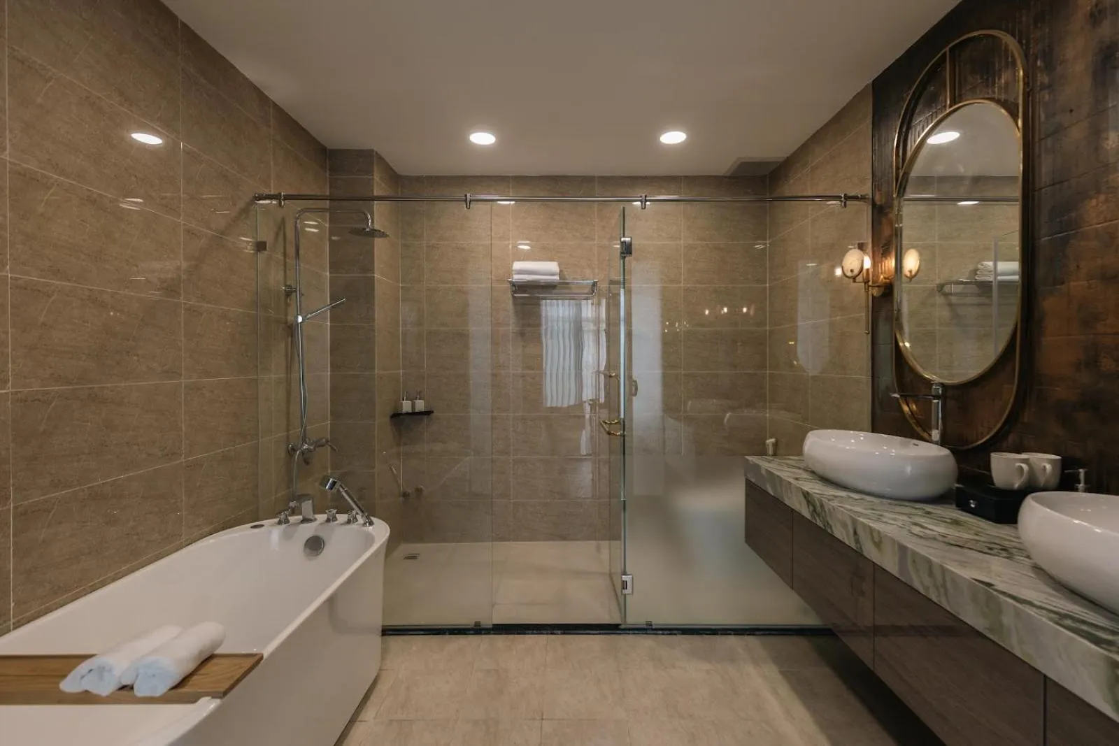 Shower in Luxhome Mekong Hotel