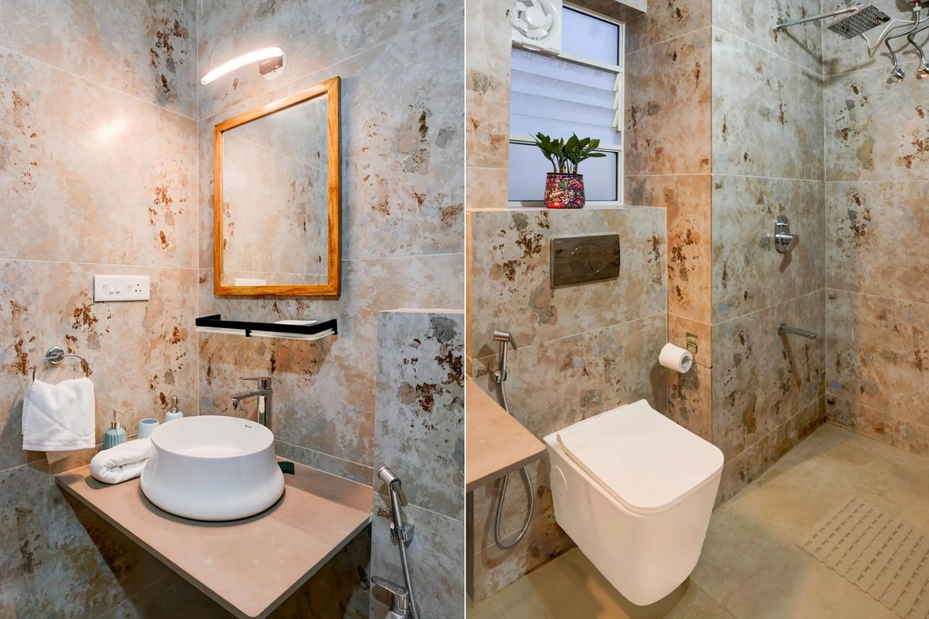 Bathroom in Naavinya by DanCenter - 1BHK apartment in Siolim