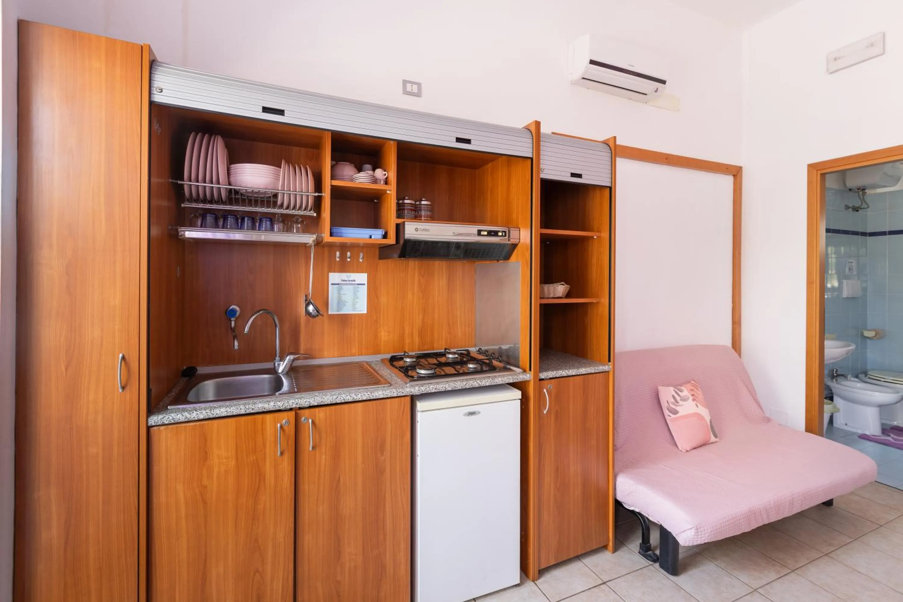 Kitchen or kitchenette in Hotel Palme Gemelle