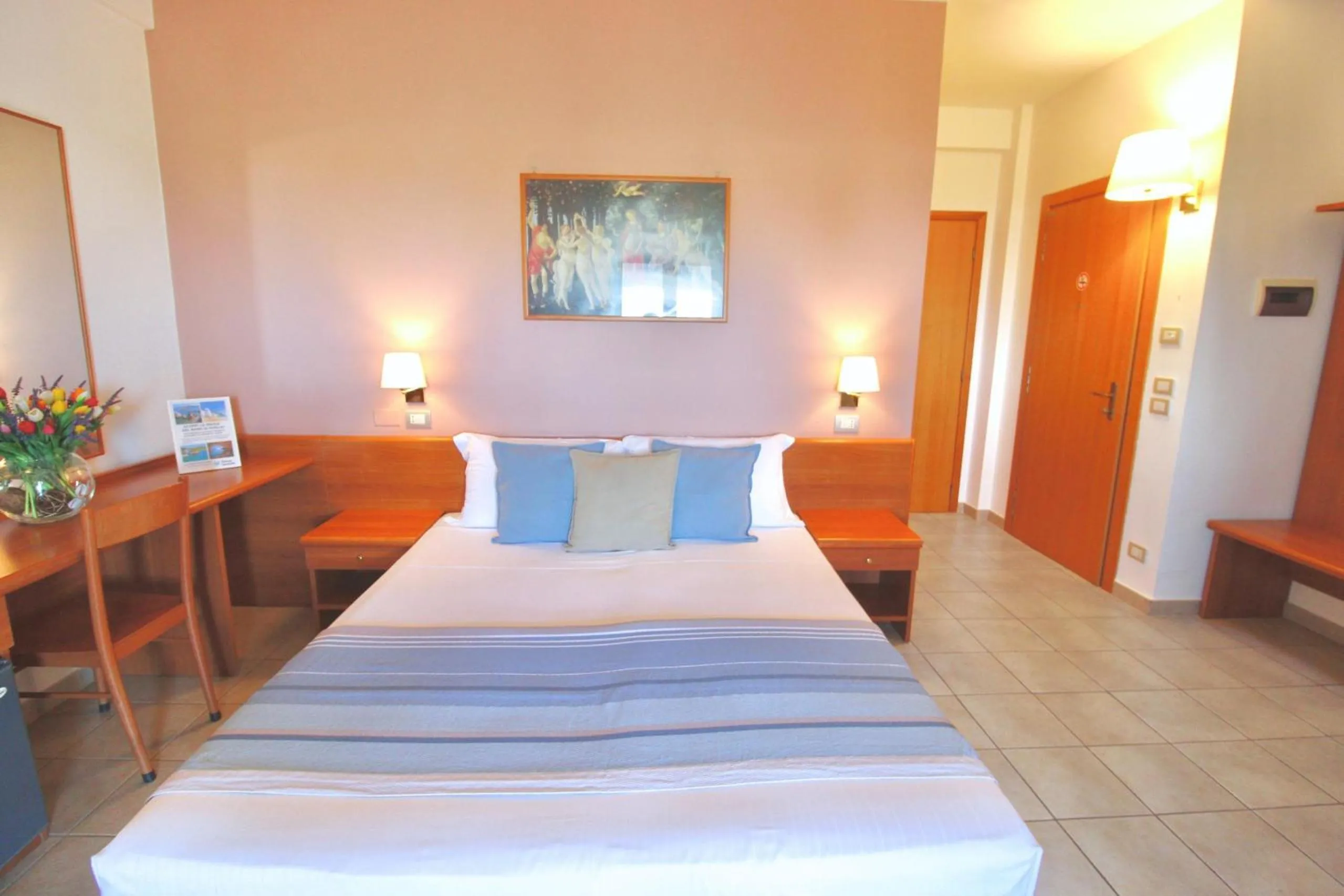 Bed in Hotel Palme Gemelle