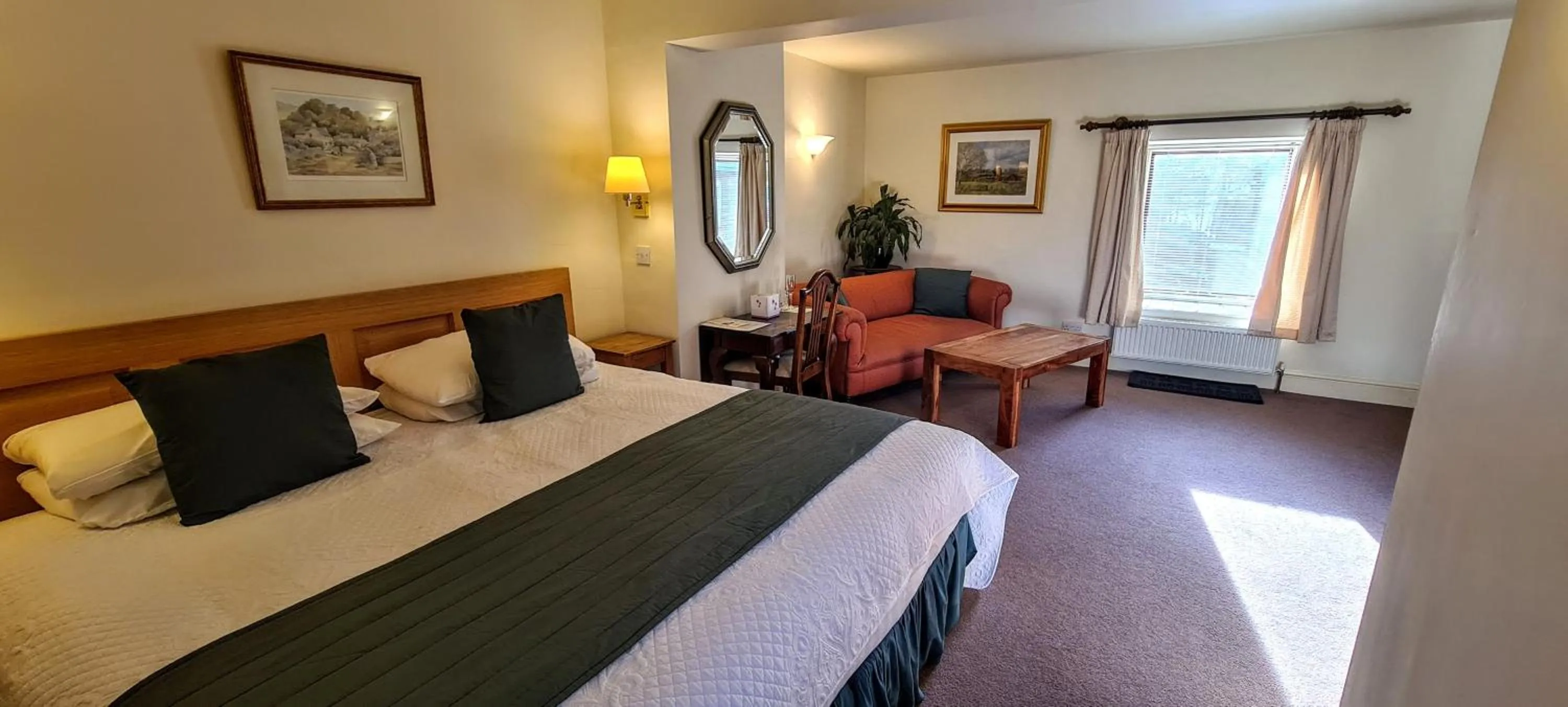 Bed in Biggin Hall Country House Hotel