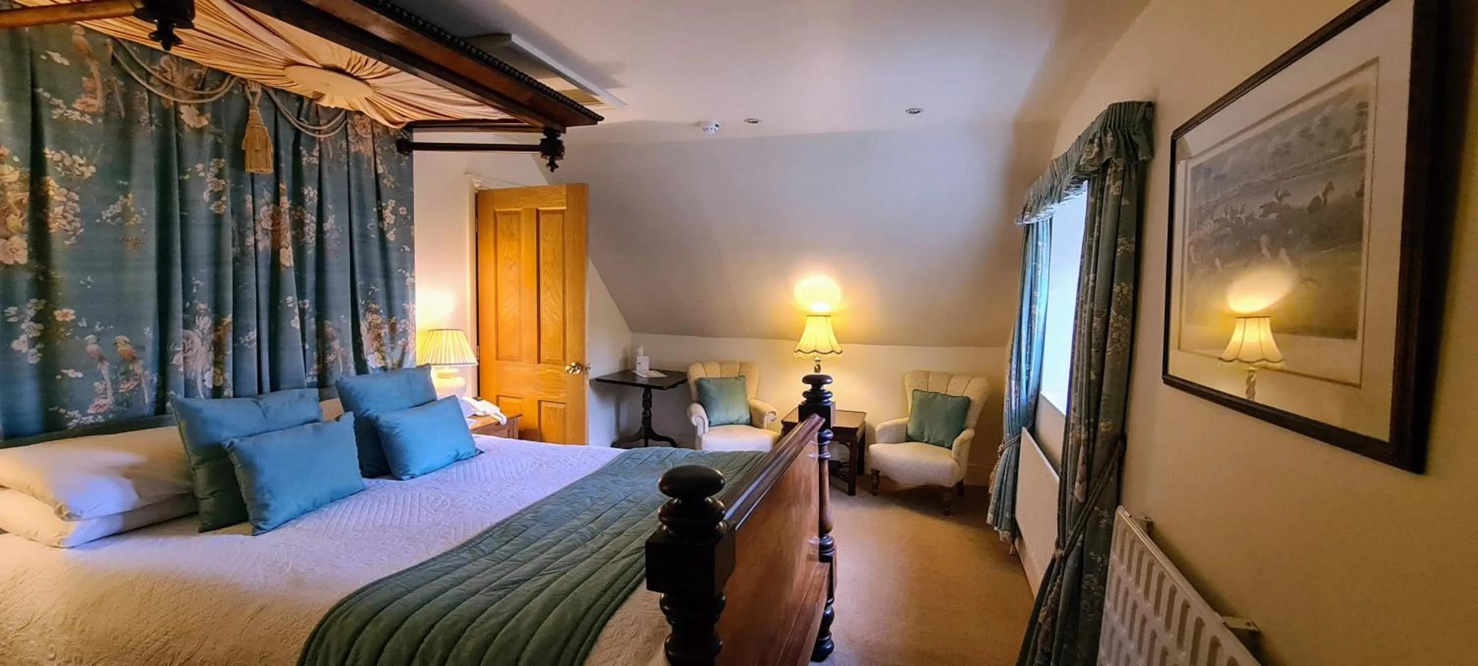 Bedroom, Bed in Biggin Hall Country House Hotel
