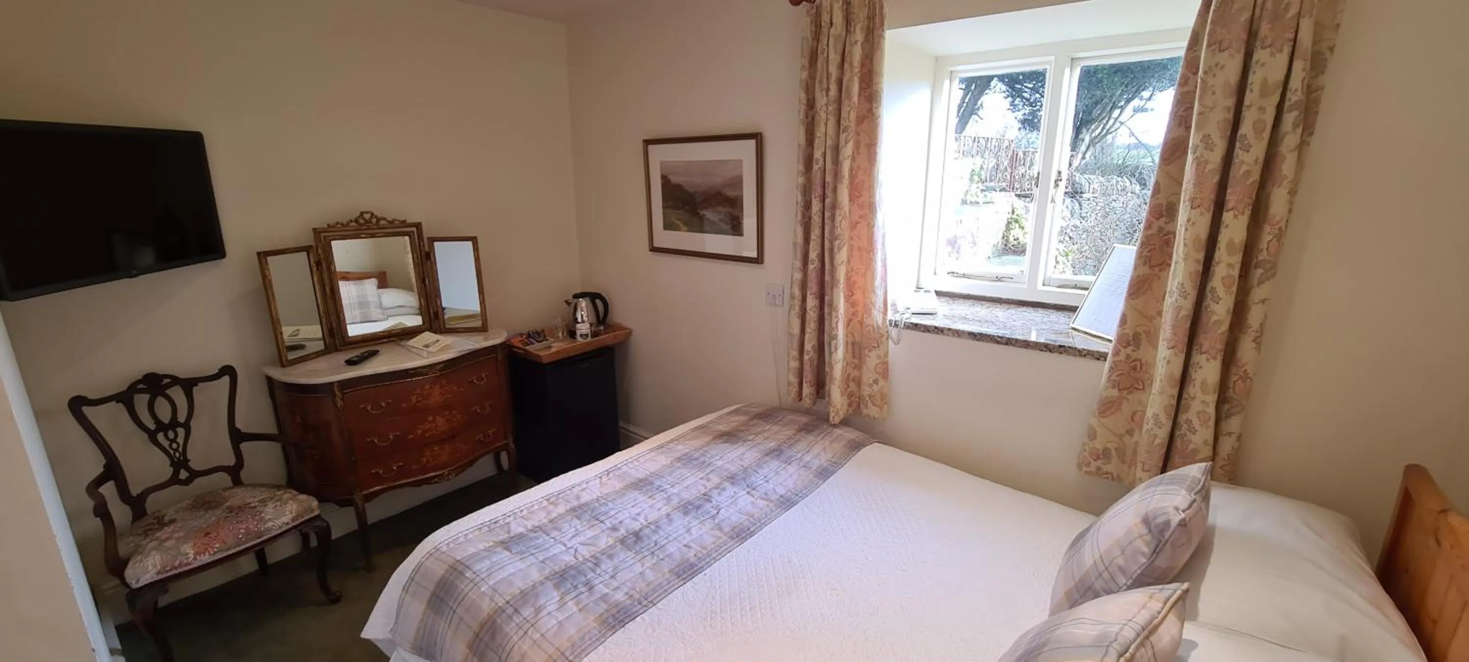Bed in Biggin Hall Country House Hotel