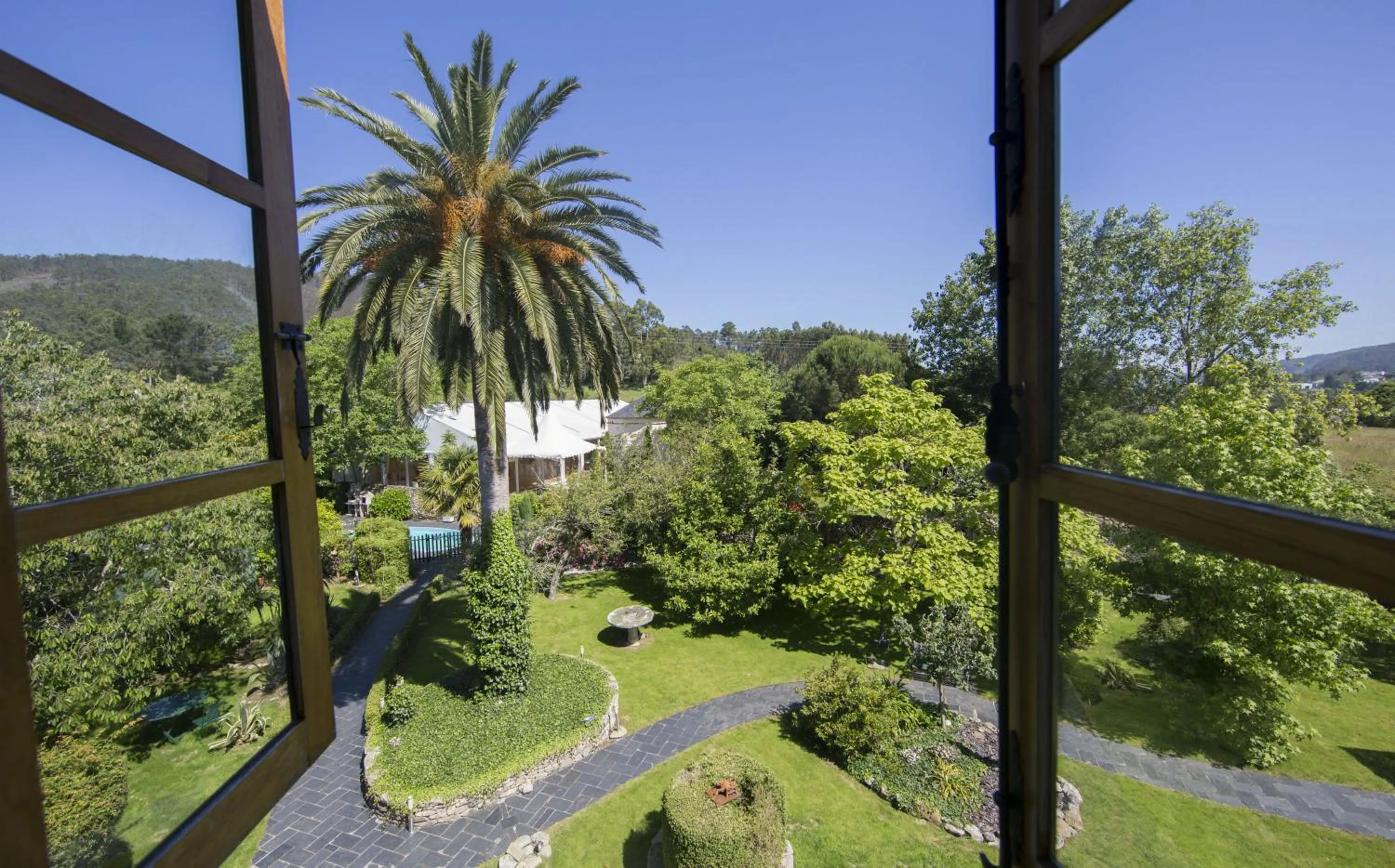 Garden view in Pazo da Trave