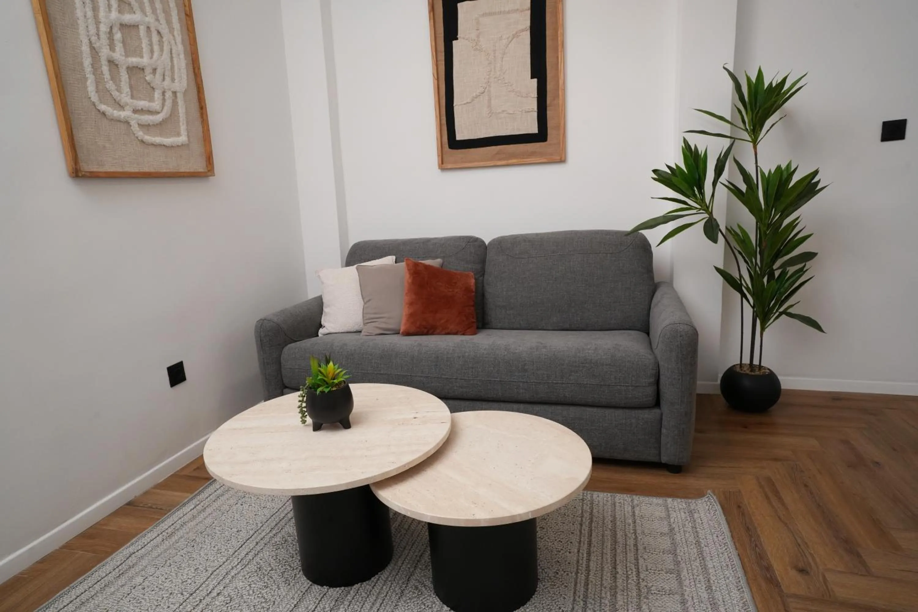 Seating area in One Apartments TLV