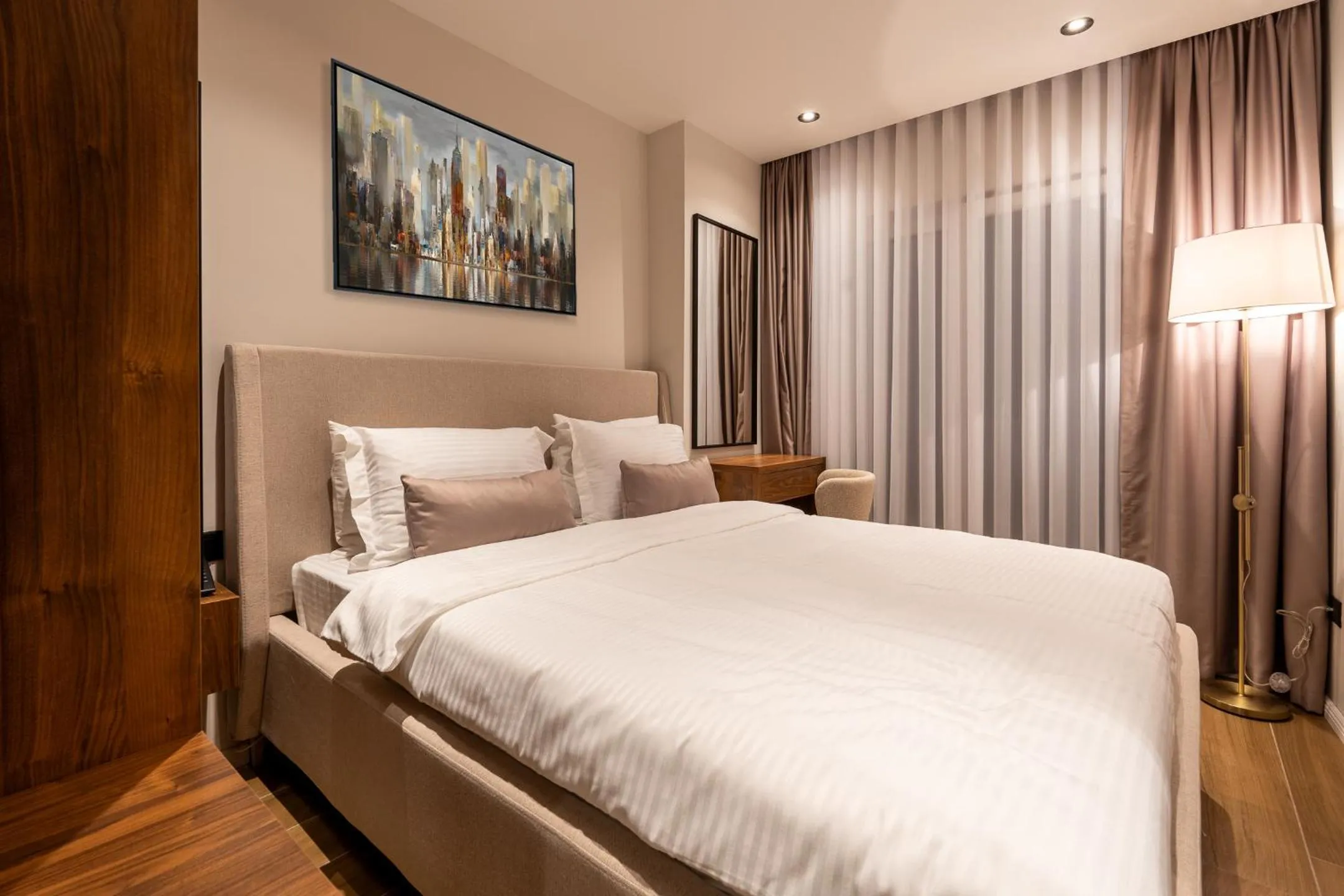 Bed in Ruby Hotel Prishtina