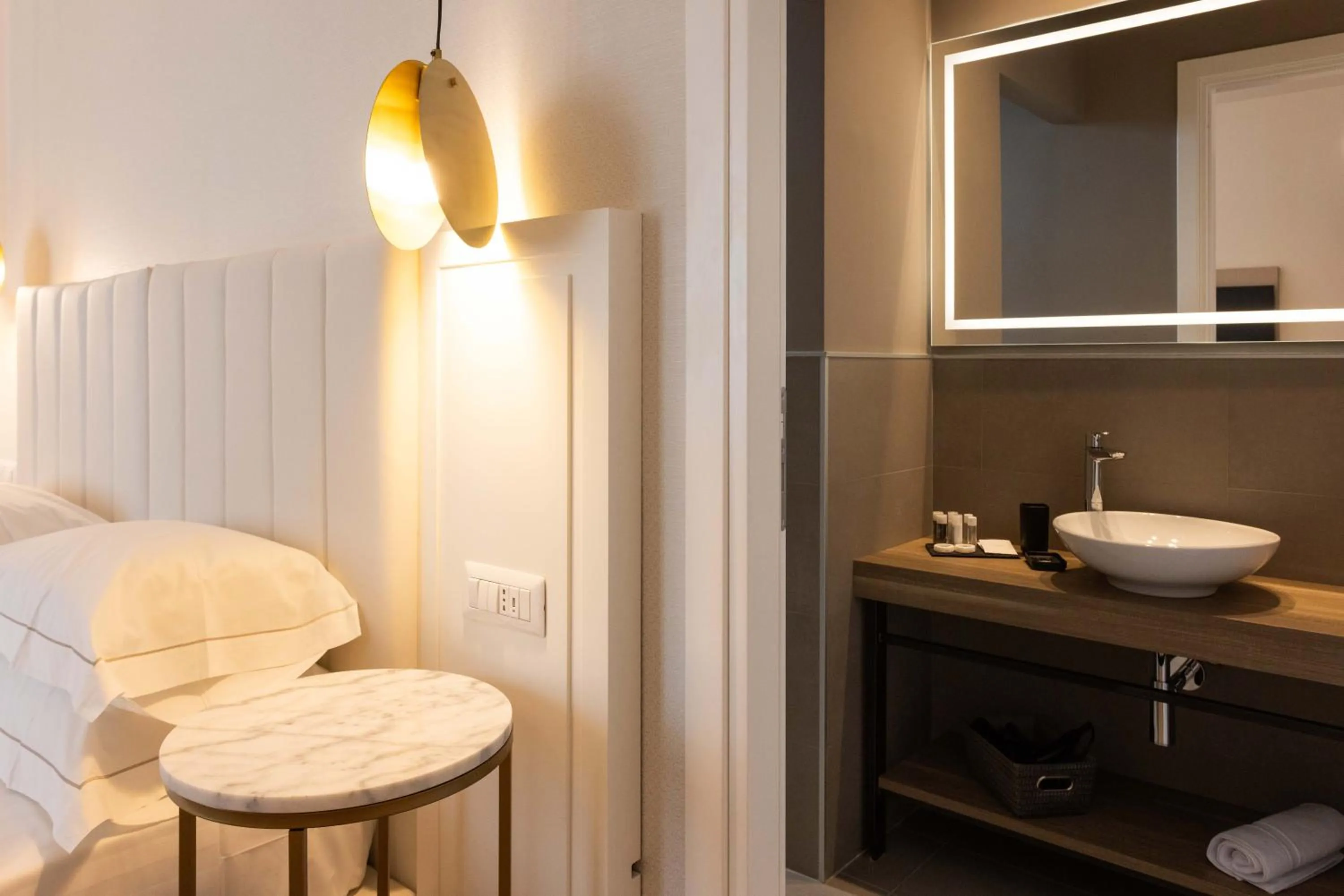 Bed in Mondello Glam Hotel & Terrace