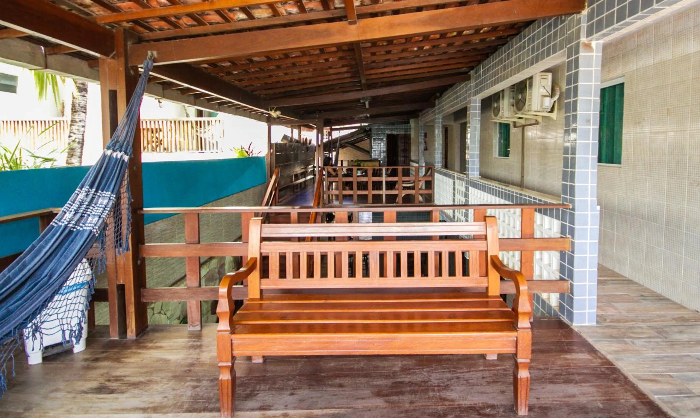 Balcony/Terrace in Pousada Santa Fé