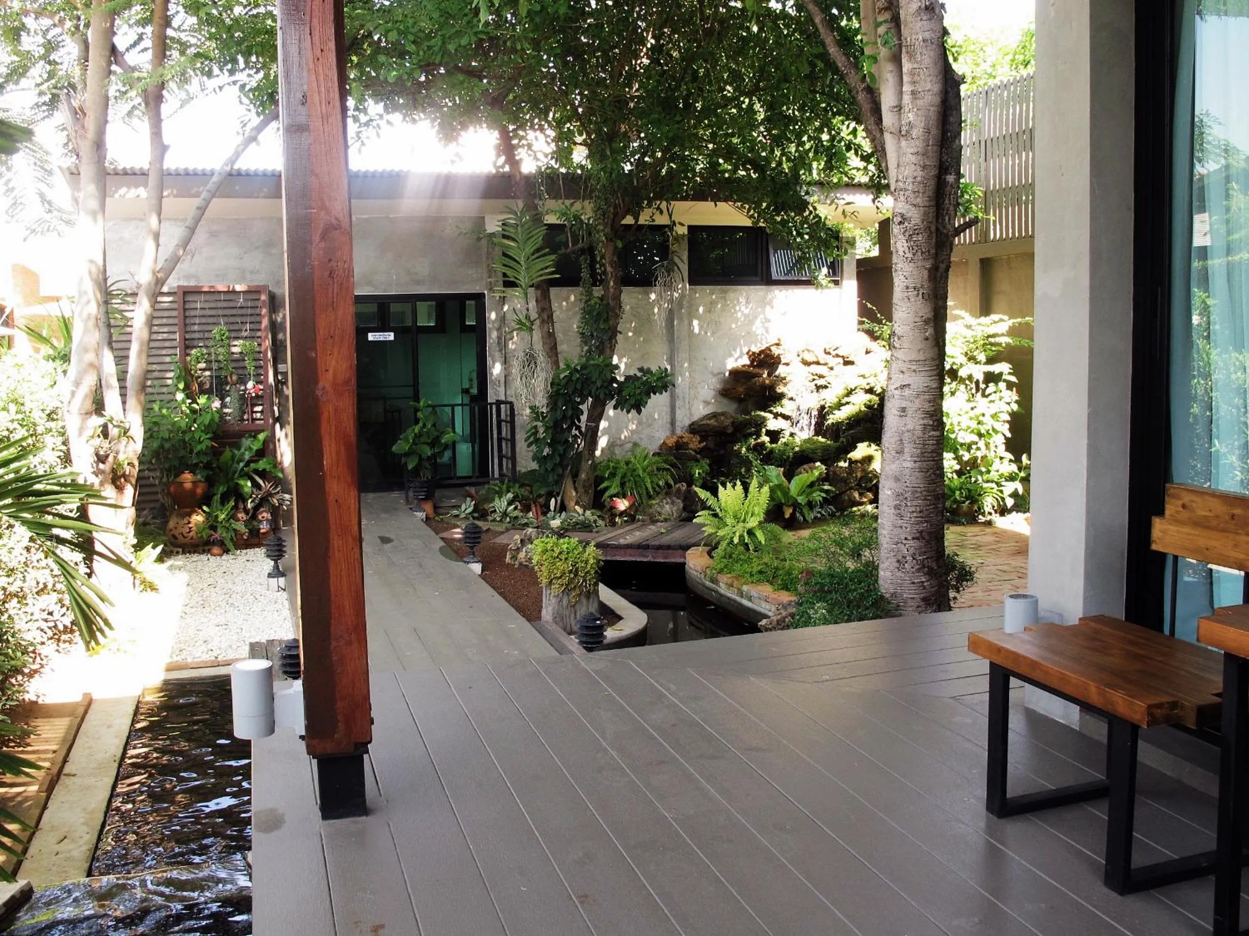 Patio in The White Elephant Home