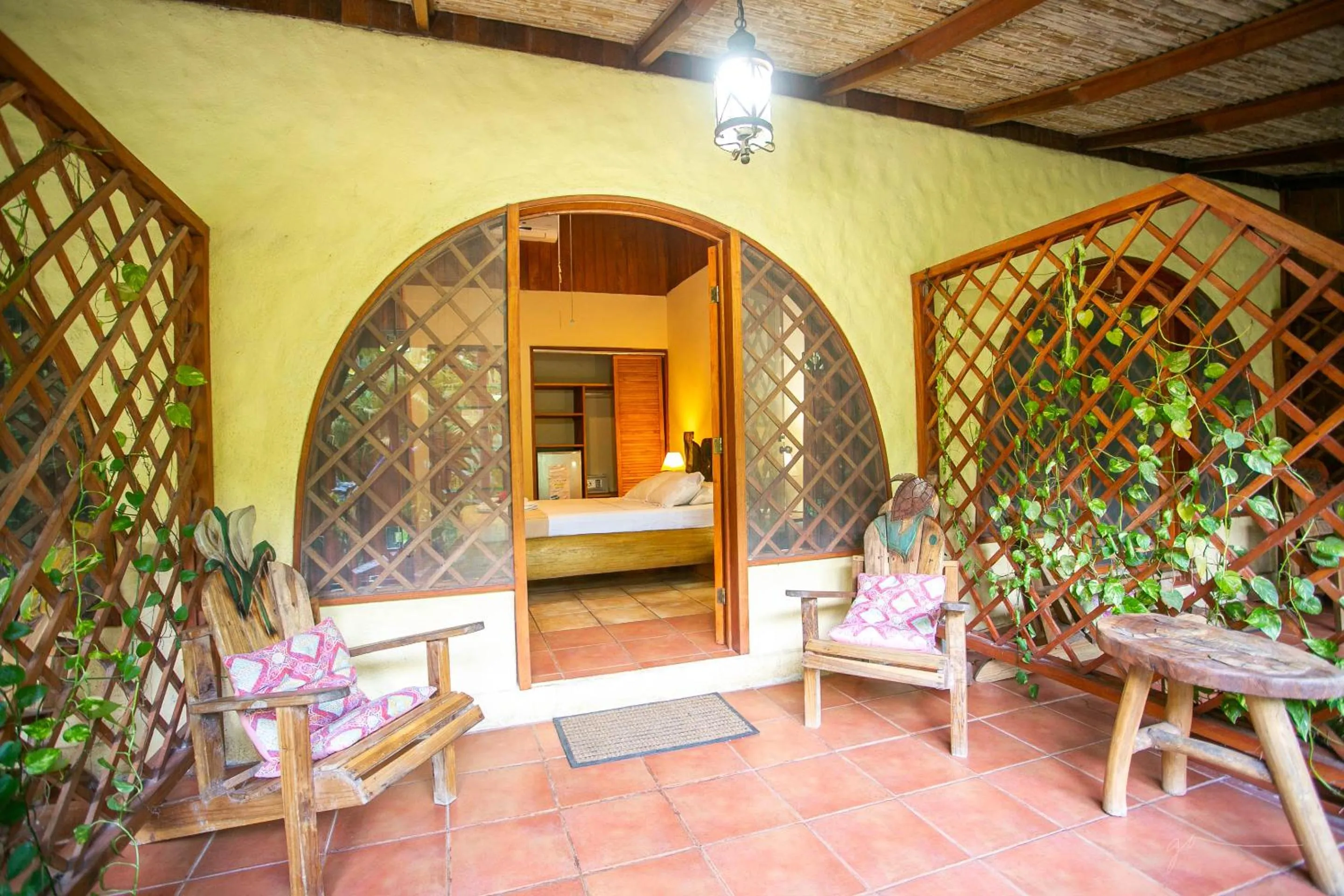 Patio in Hotel Casa Merlin