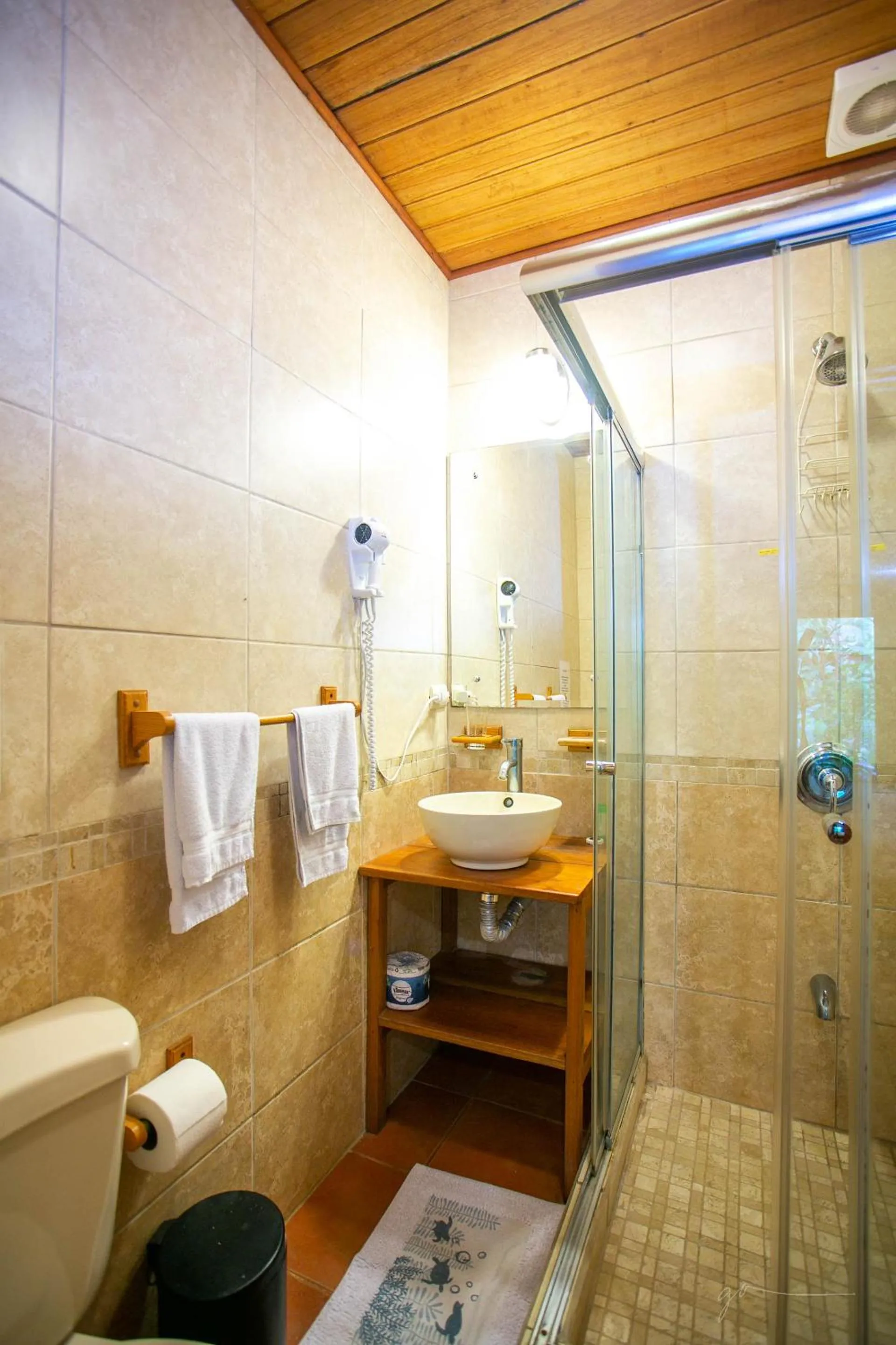 Shower in Hotel Casa Merlin