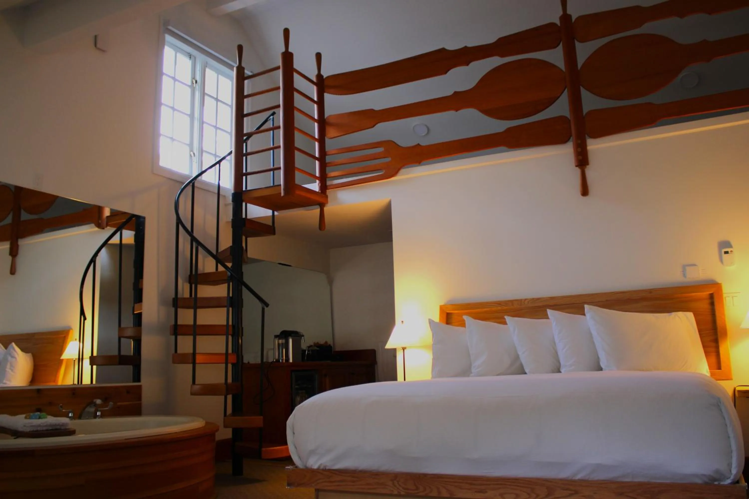 Bed in Sooke Harbour House