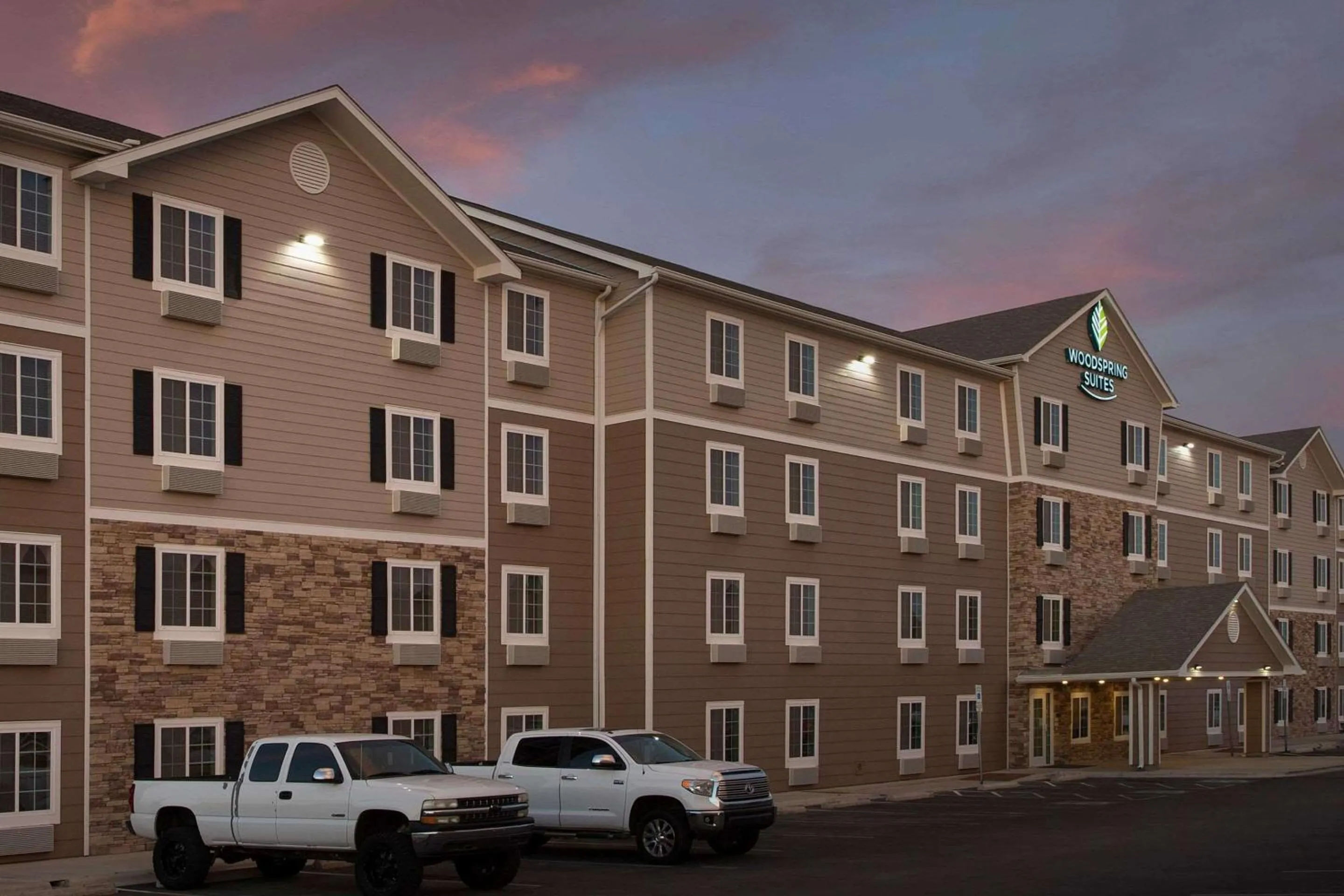 Property building in WoodSpring Suites Odessa