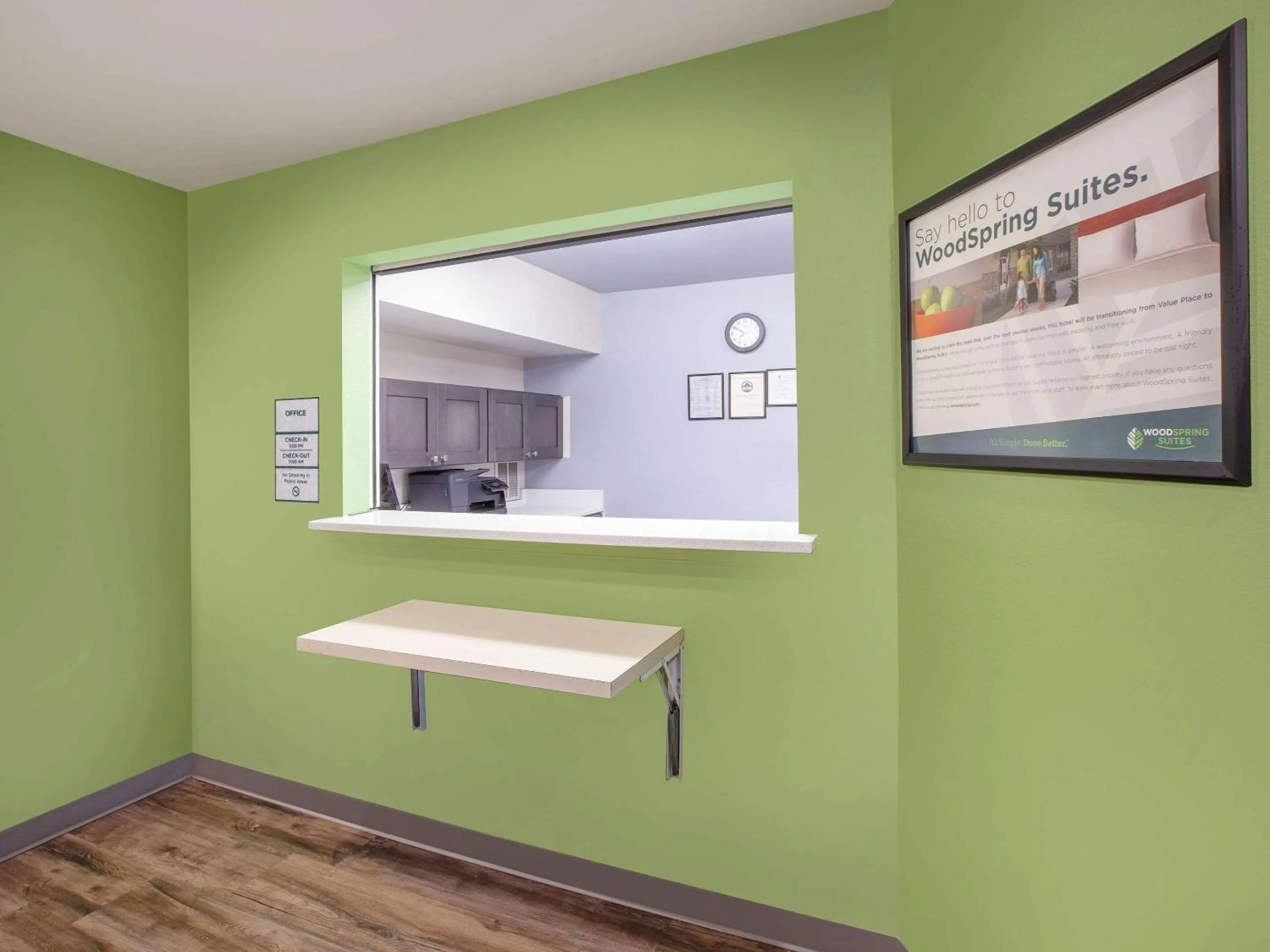 Lobby or reception in WoodSpring Suites San Antonio North Live Oak I-35