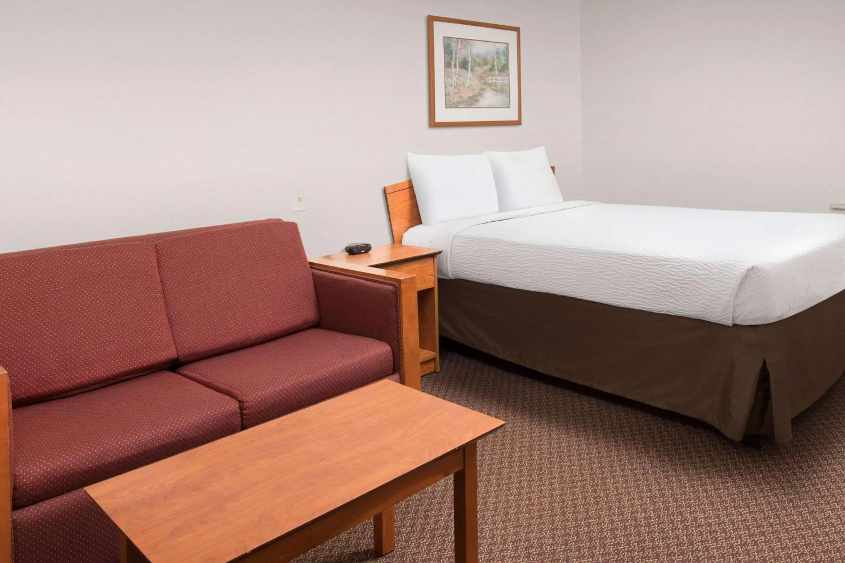 Photo of the whole room, Bed in WoodSpring Suites San Antonio North Live Oak I-35