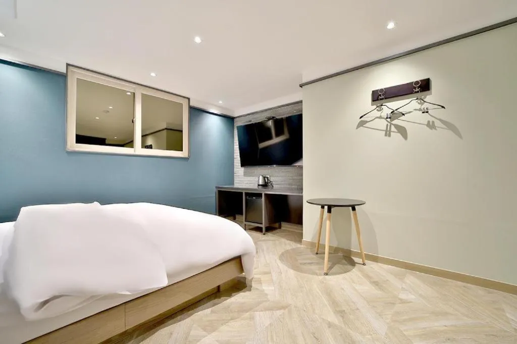 Bed in Daegu Hotel Rubato