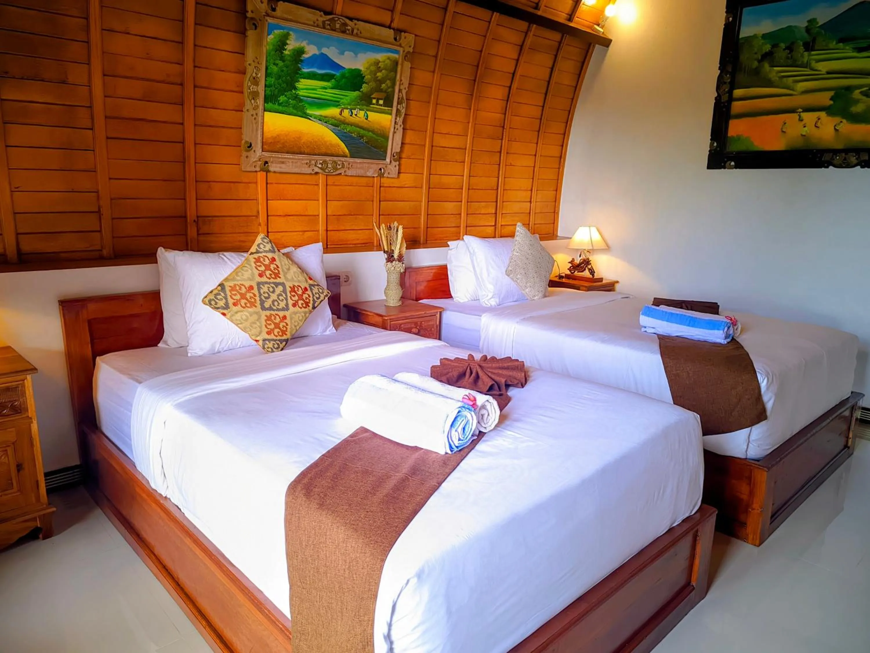 Bed in Kubuhill Sunset Bungalow
