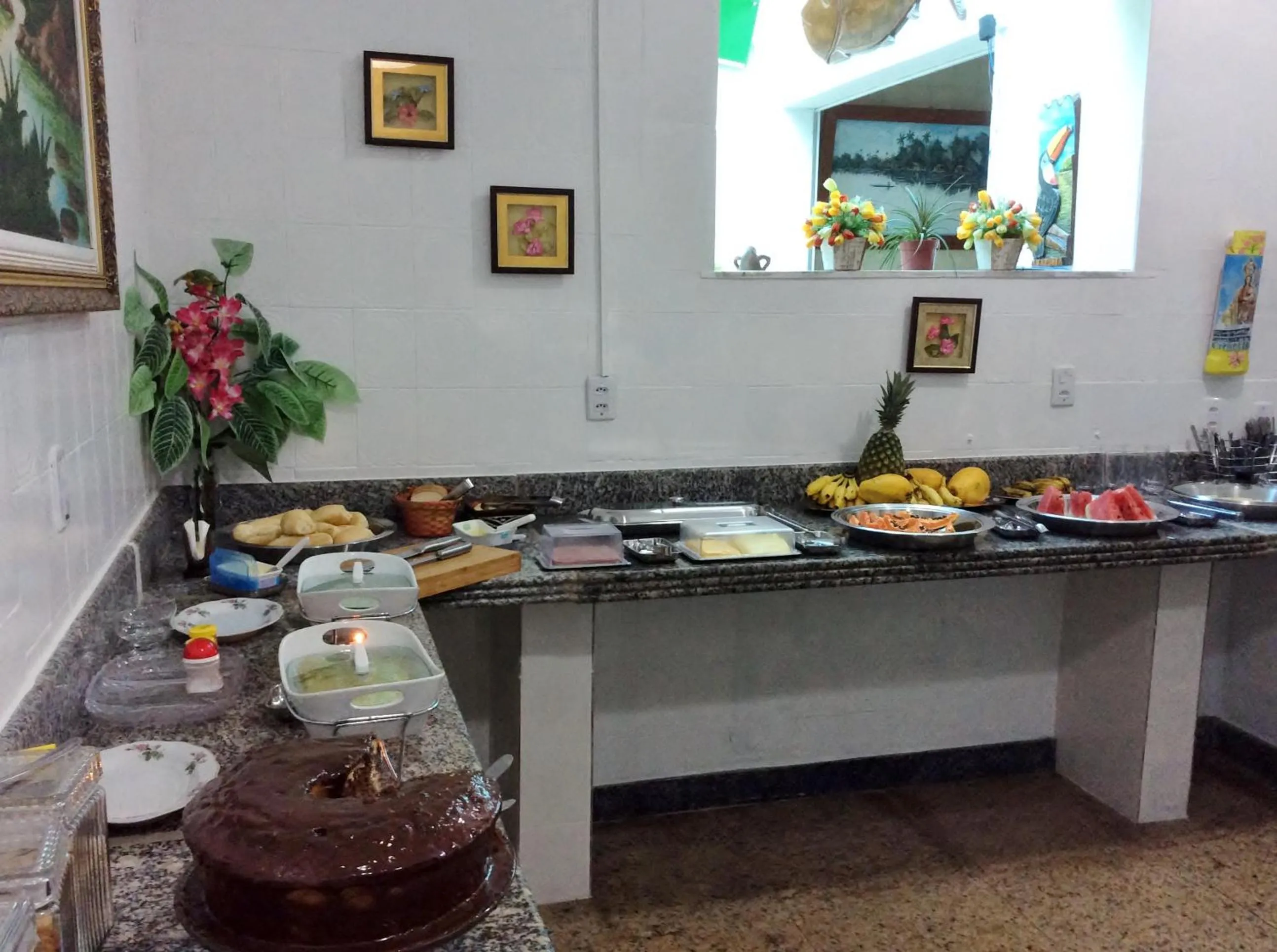 Buffet breakfast in Hotel Marajoara