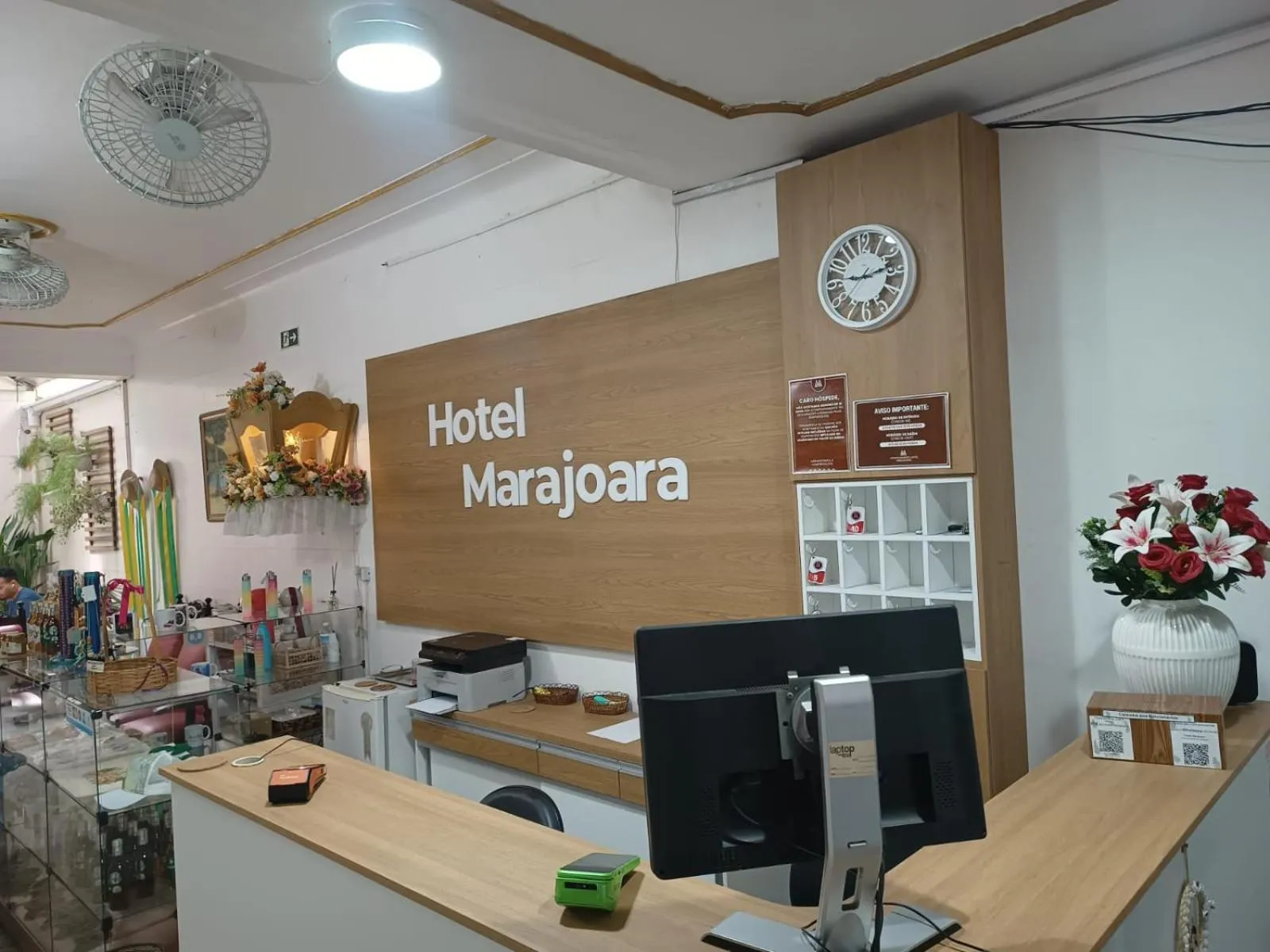Lobby or reception in Hotel Marajoara