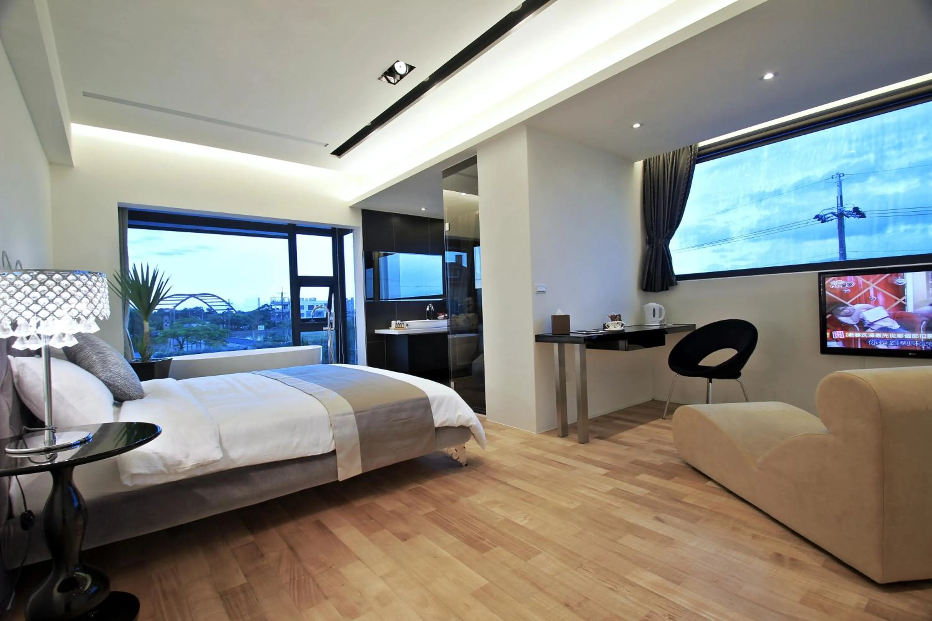 Bed in Han-Shian Boutique B&B