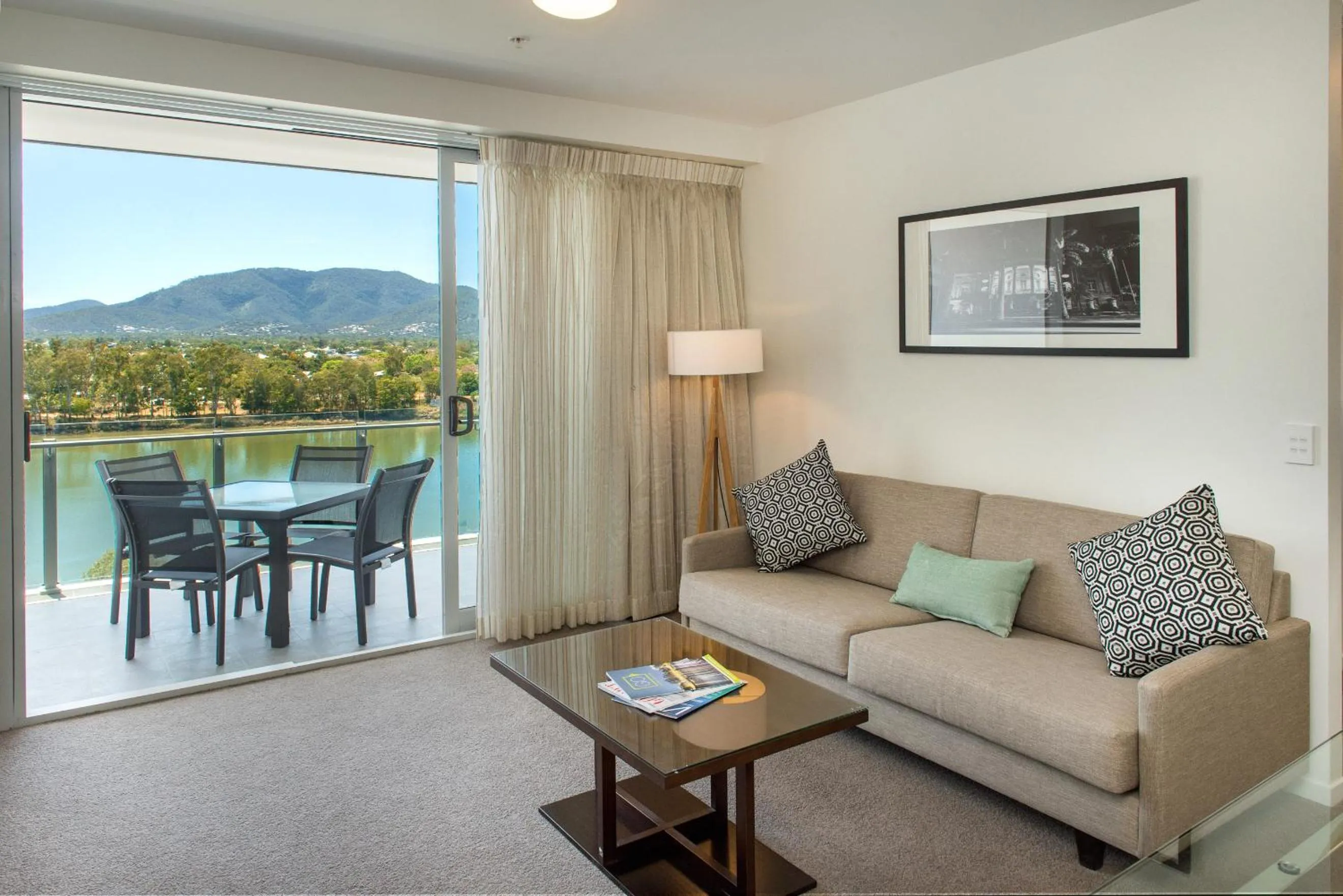Living room in Empire Apartment Hotel Rockhampton