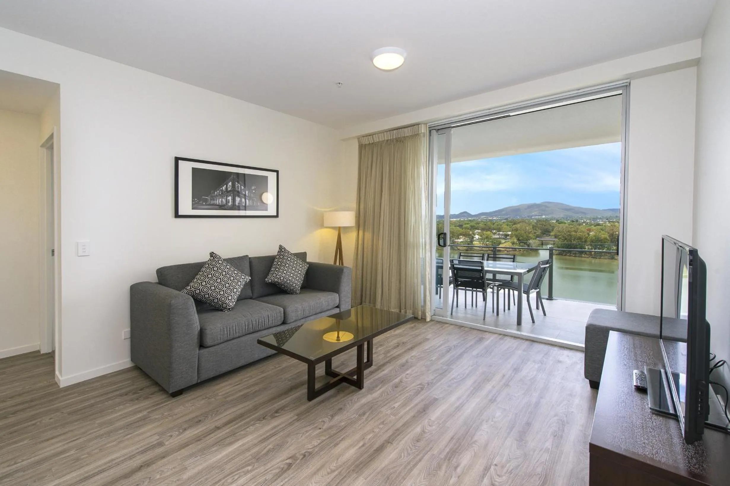 Living room in Empire Apartment Hotel Rockhampton