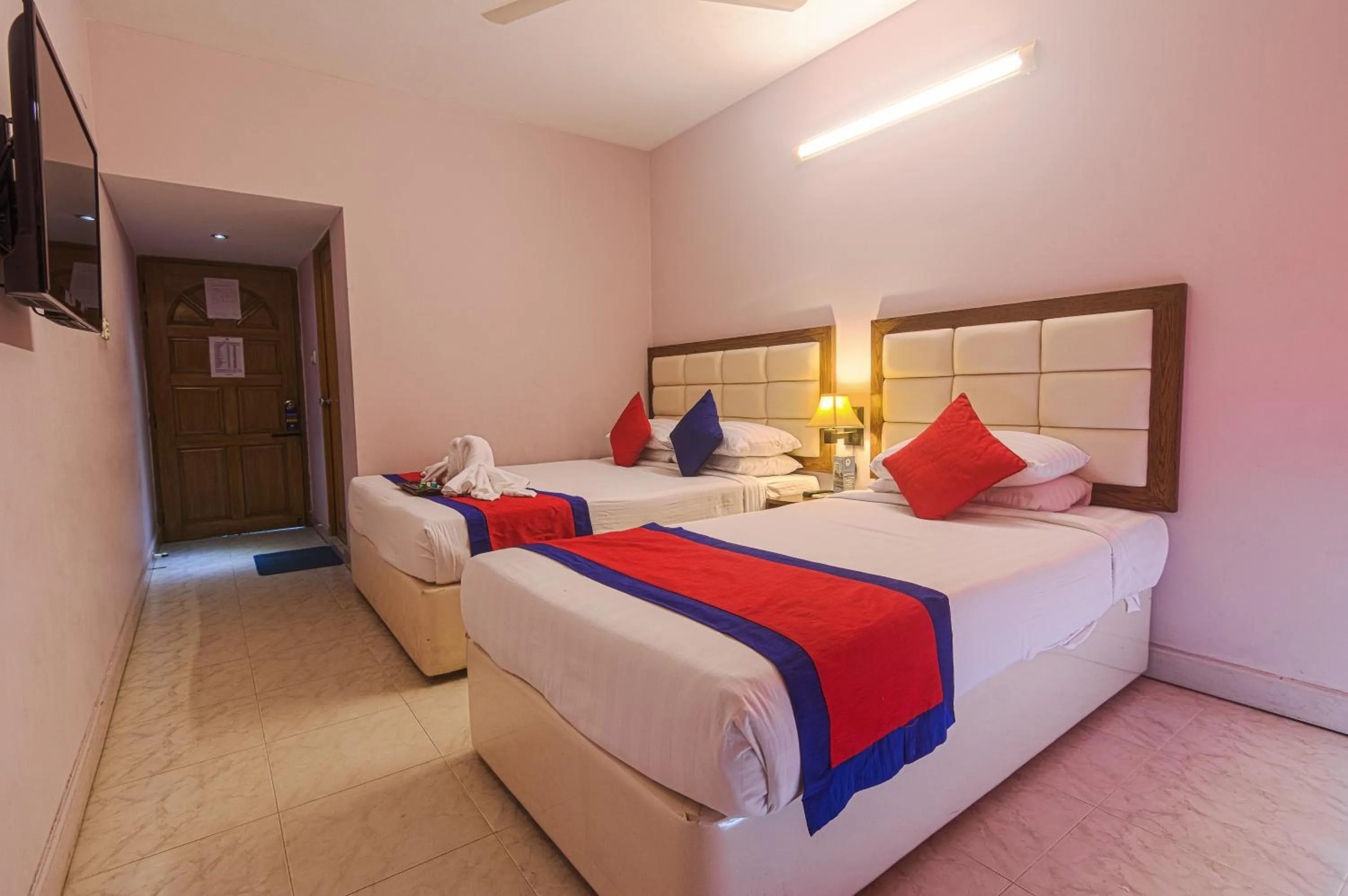 Bed in Hotel Sea Crown