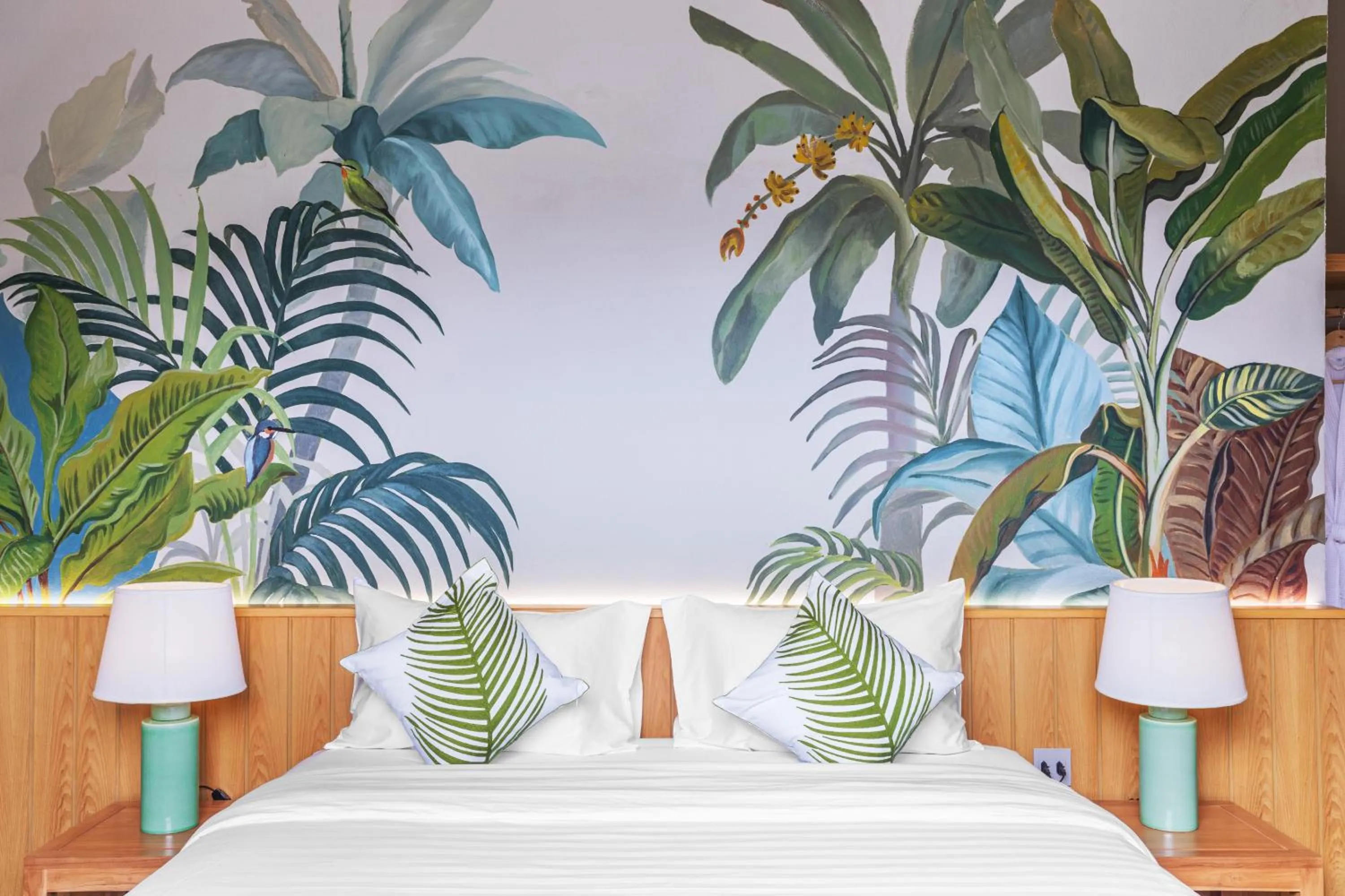 Bed in The Private Pool Villas at Civilai Hill Khao Yai