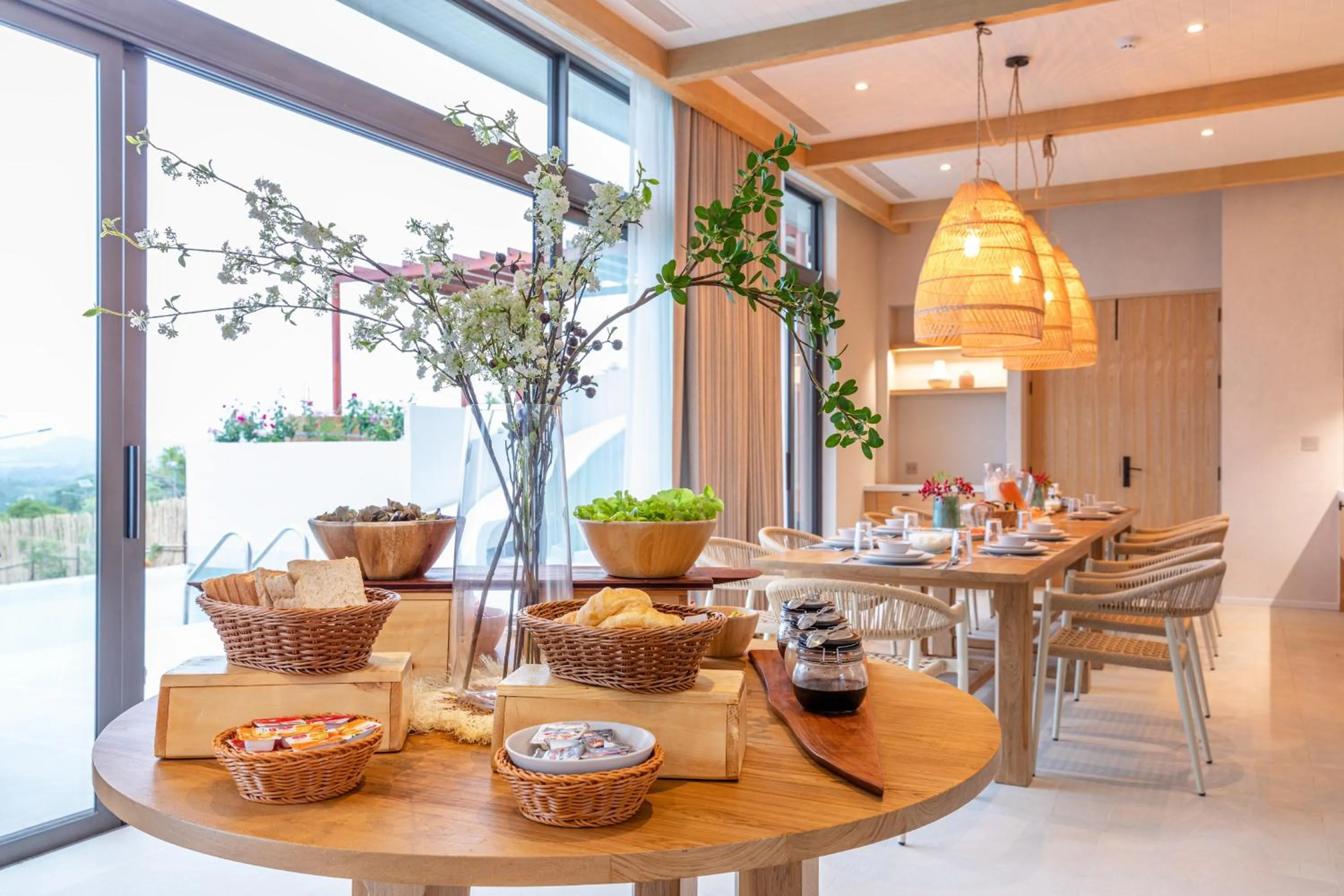 Dining area in The Private Pool Villas at Civilai Hill Khao Yai