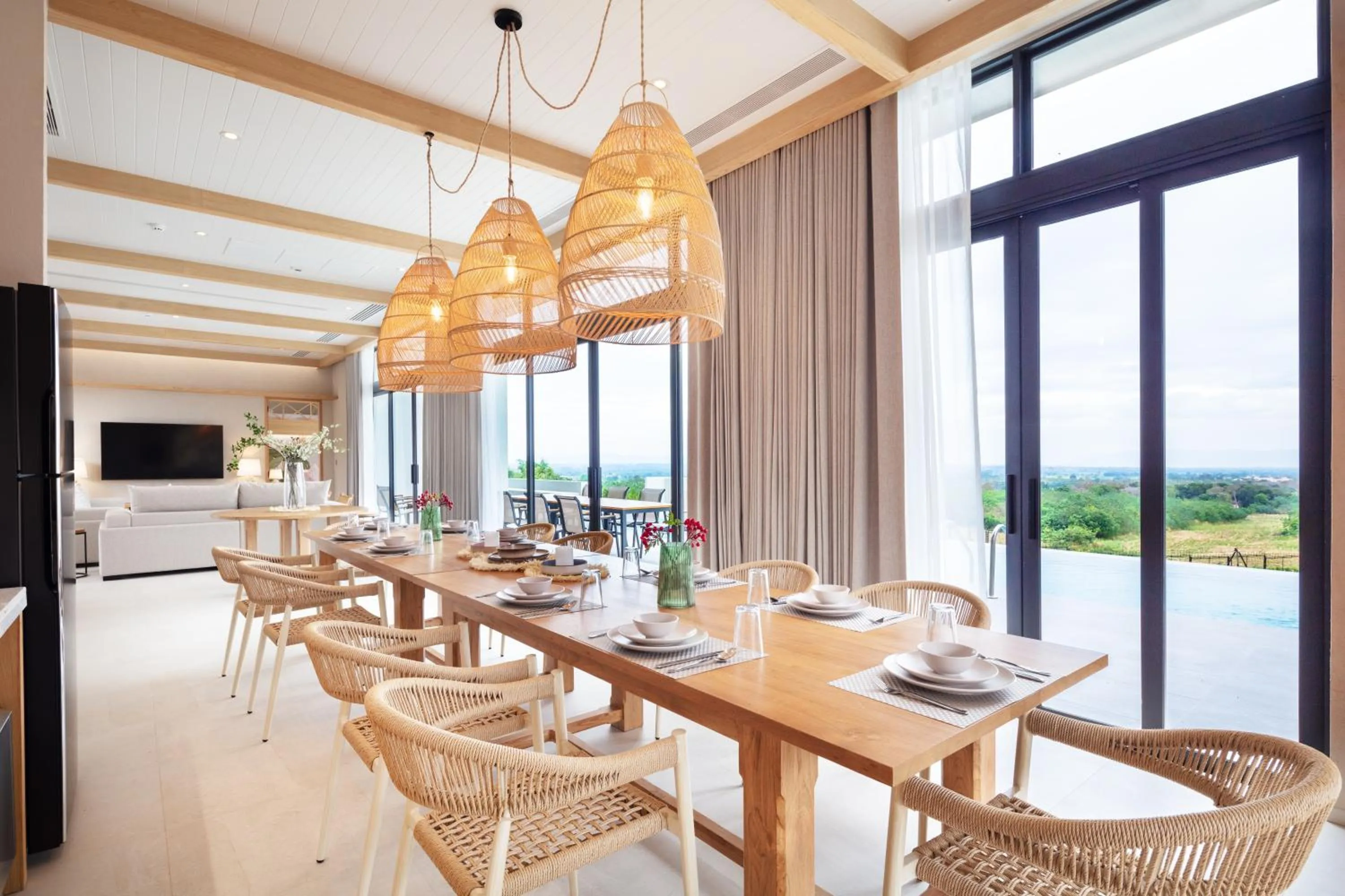 Dining area in The Private Pool Villas at Civilai Hill Khao Yai