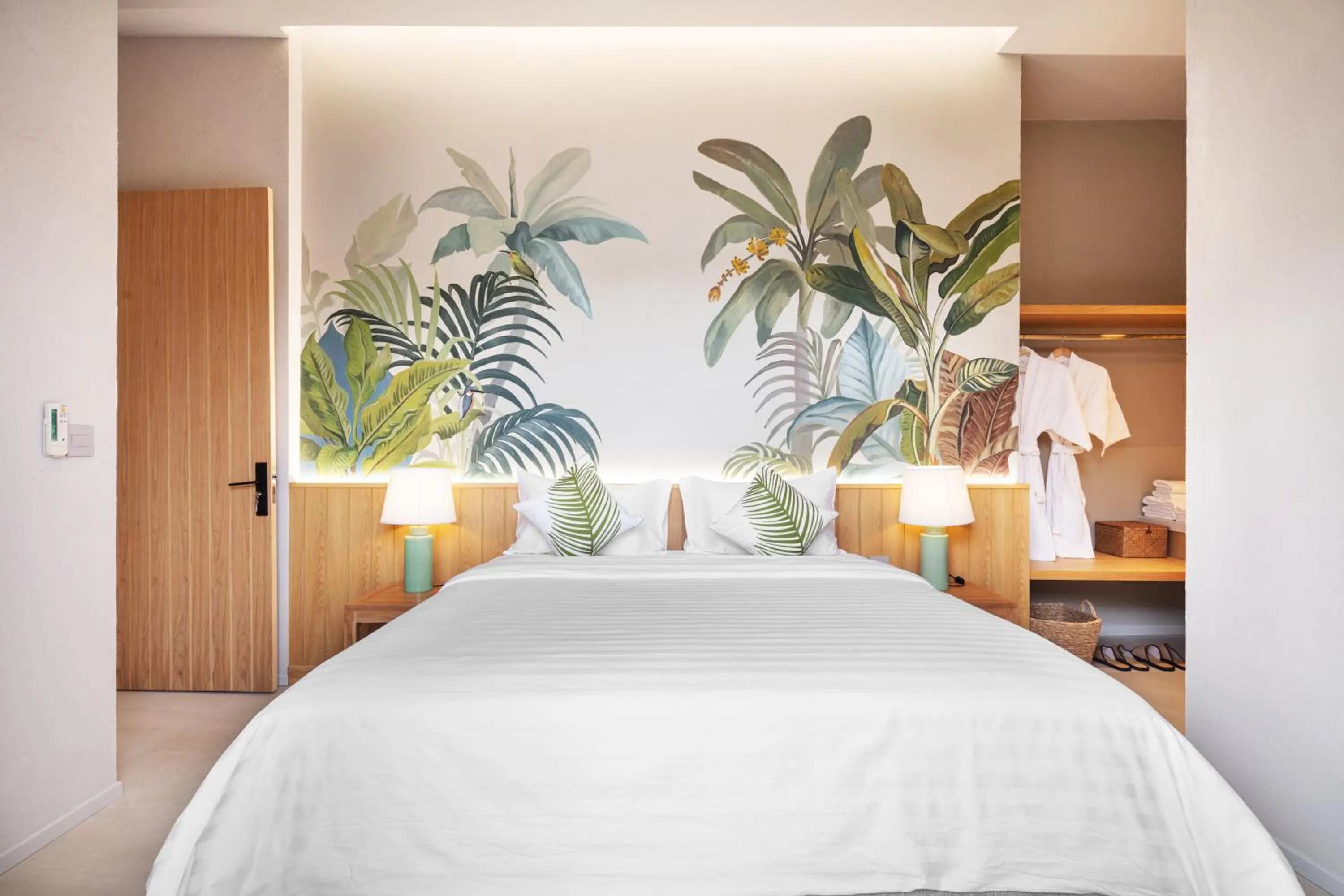 Bed in The Private Pool Villas at Civilai Hill Khao Yai