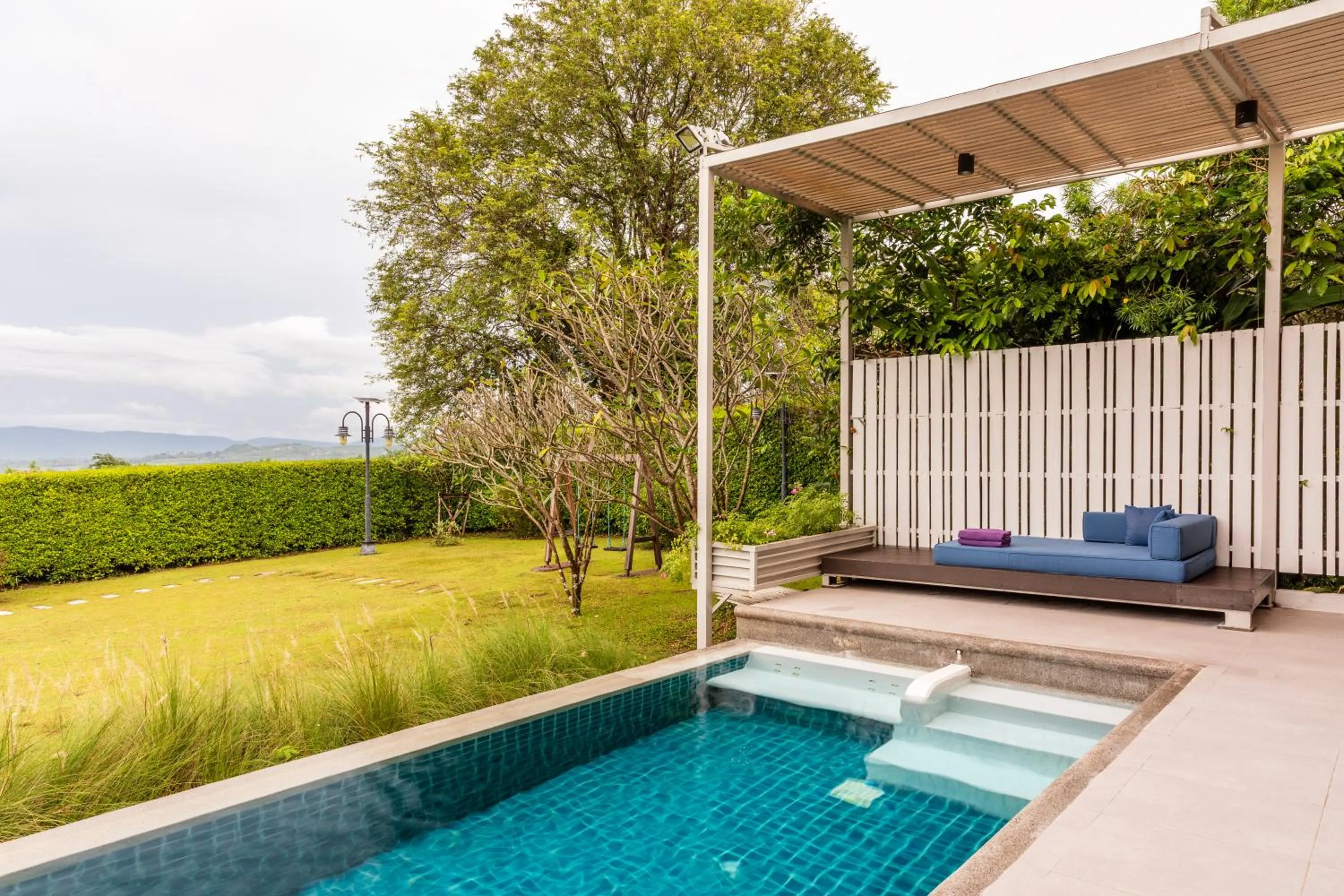 Patio in The Private Pool Villas at Civilai Hill Khao Yai