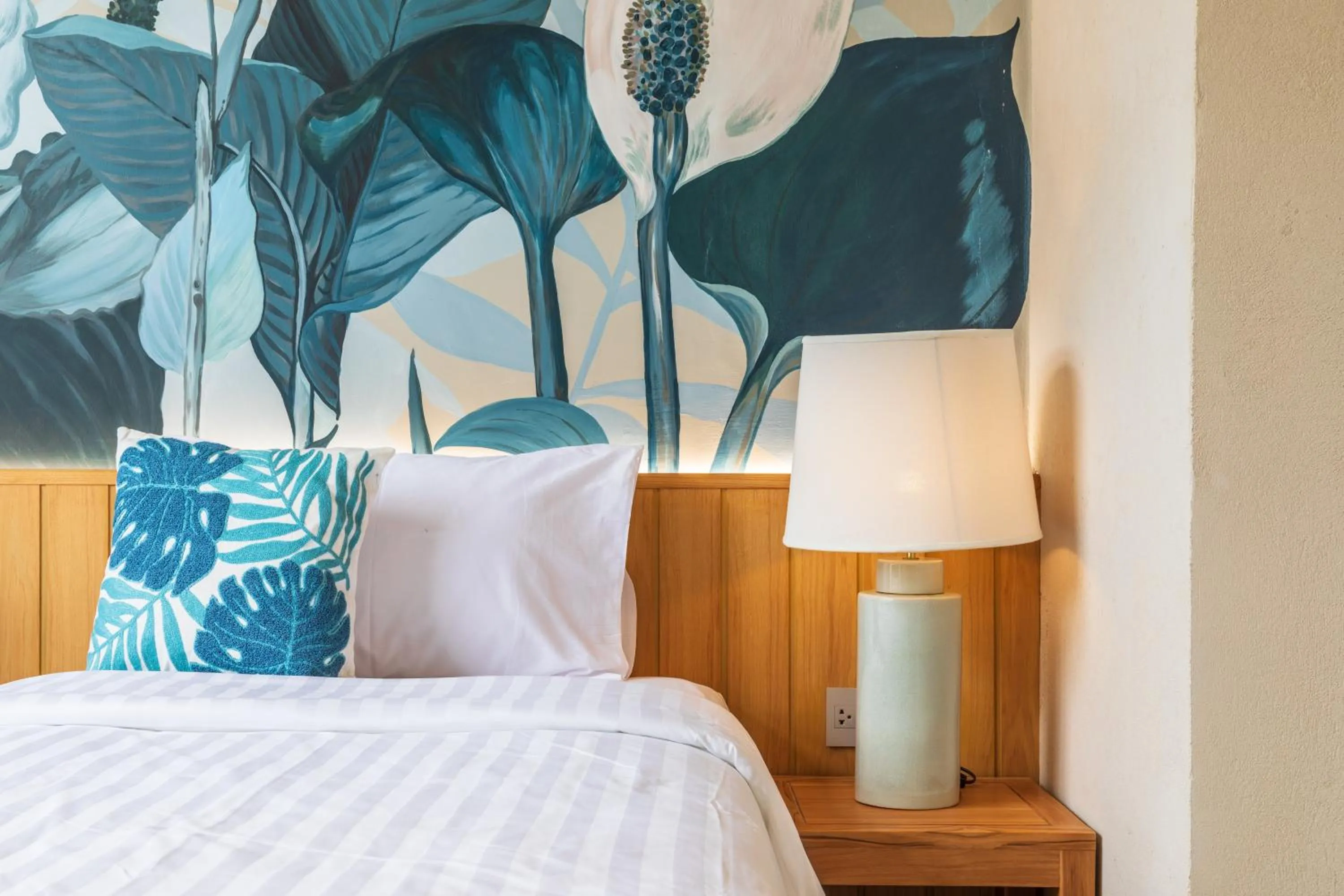 Bed in The Private Pool Villas at Civilai Hill Khao Yai