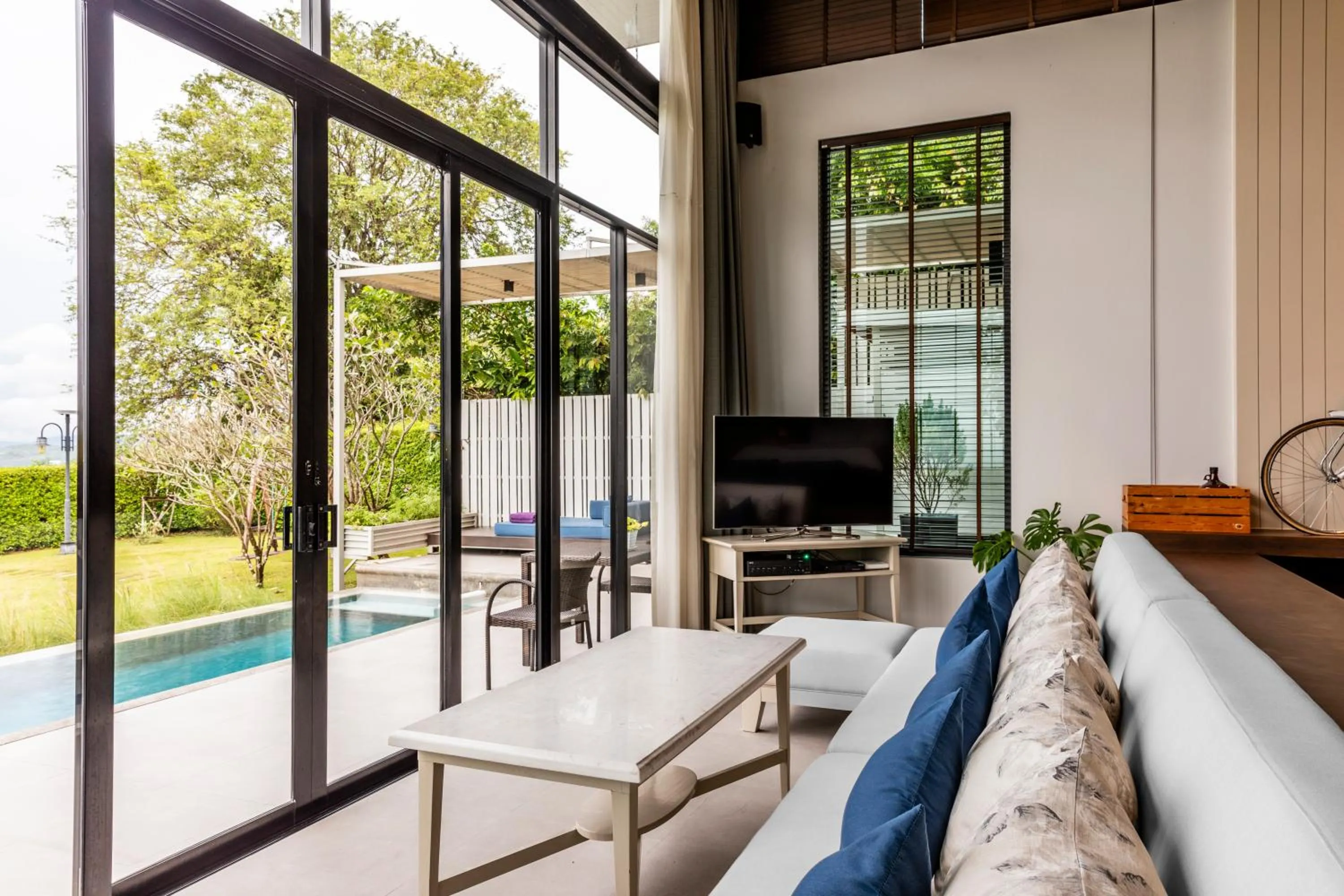TV and multimedia in The Private Pool Villas at Civilai Hill Khao Yai