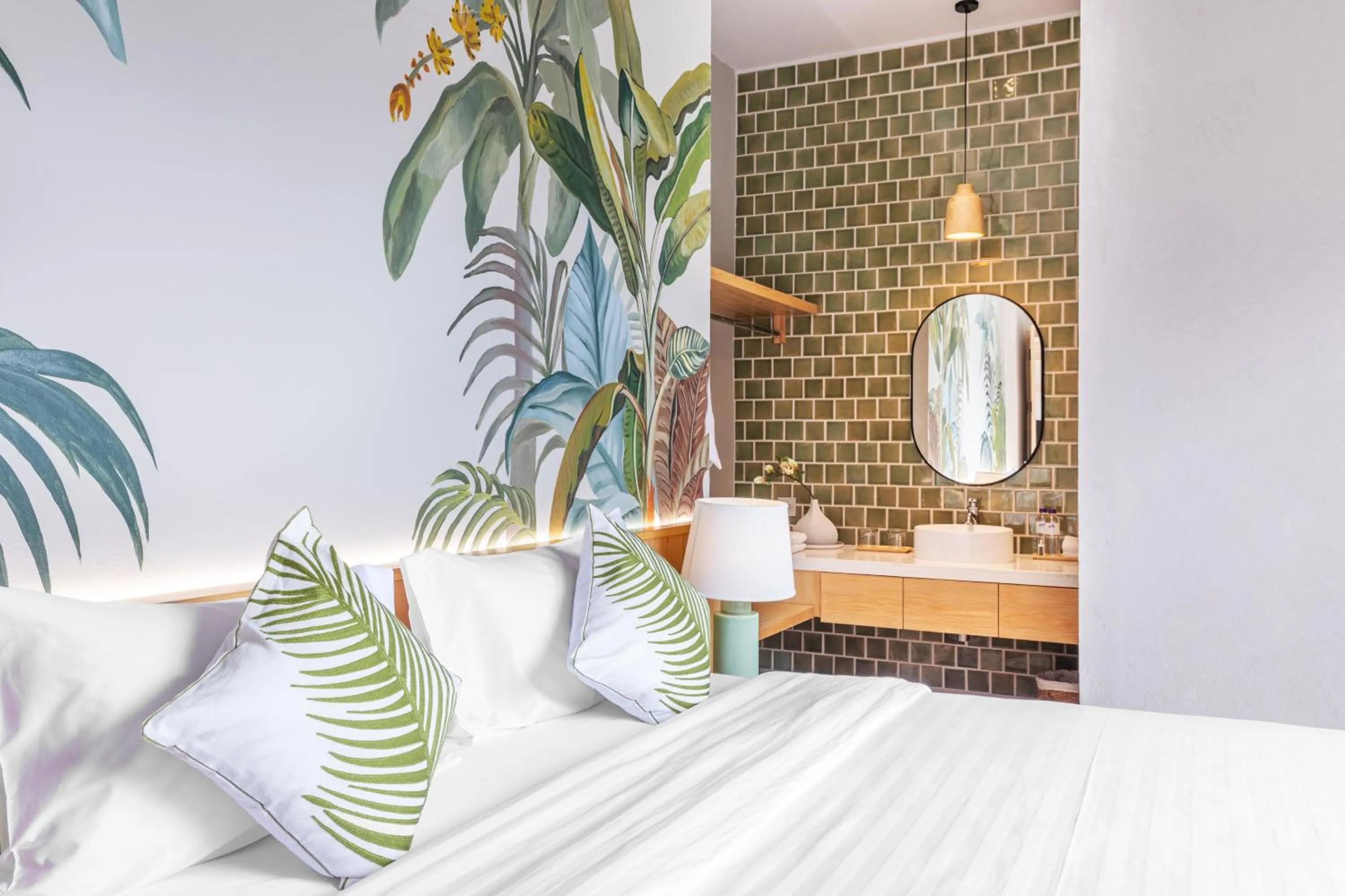 Bed in The Private Pool Villas at Civilai Hill Khao Yai