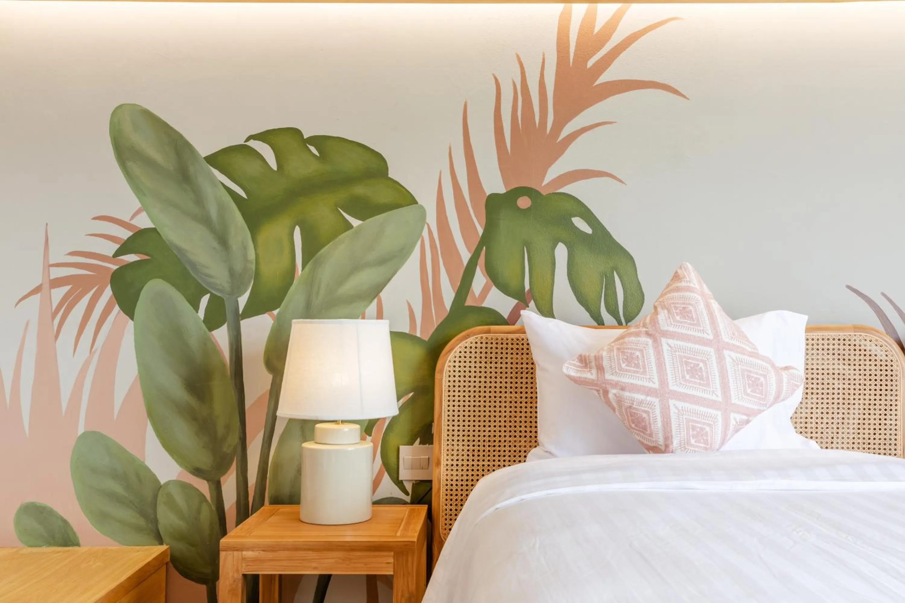 Bed in The Private Pool Villas at Civilai Hill Khao Yai