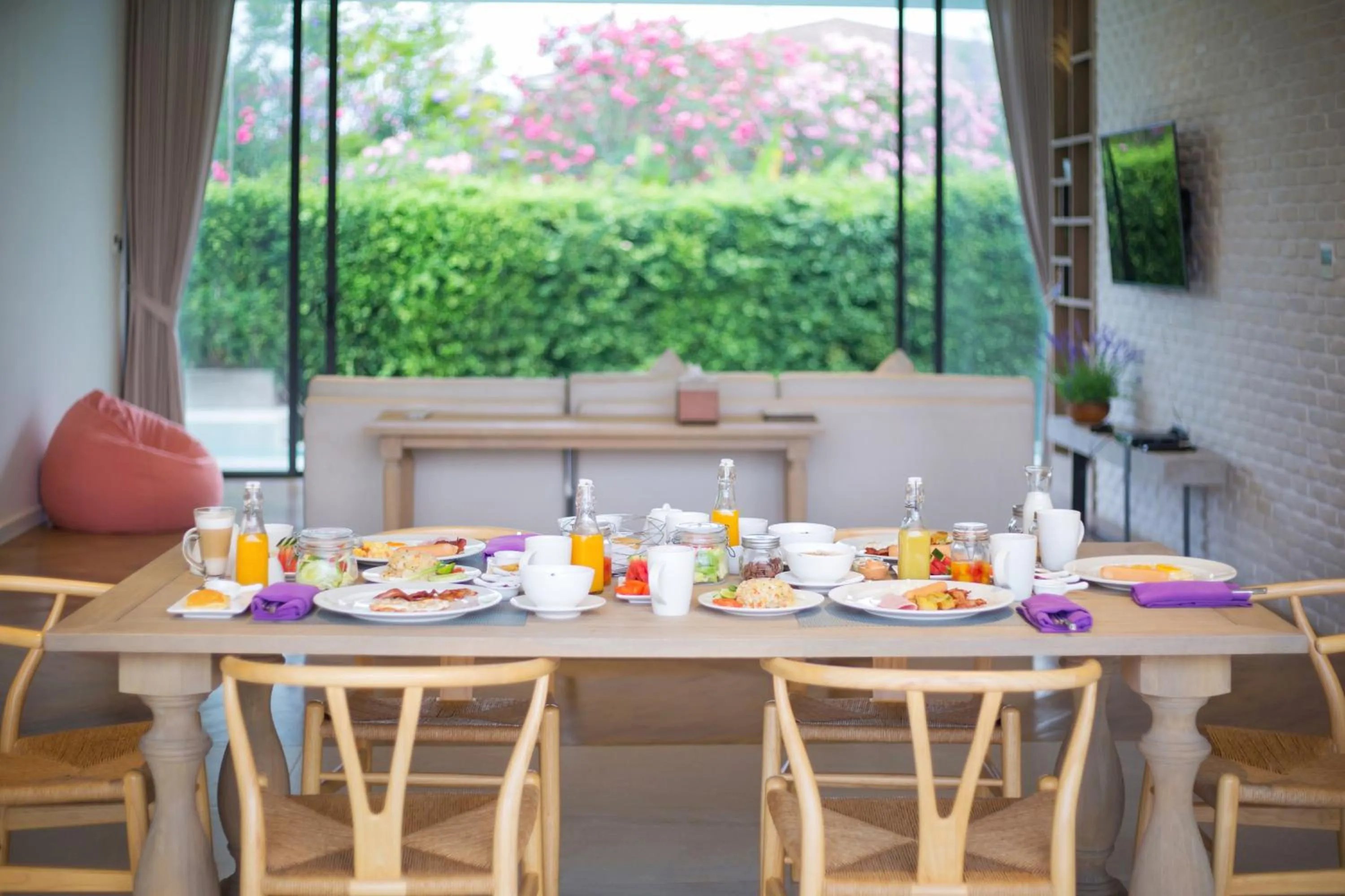 Dining area in The Private Pool Villas at Civilai Hill Khao Yai