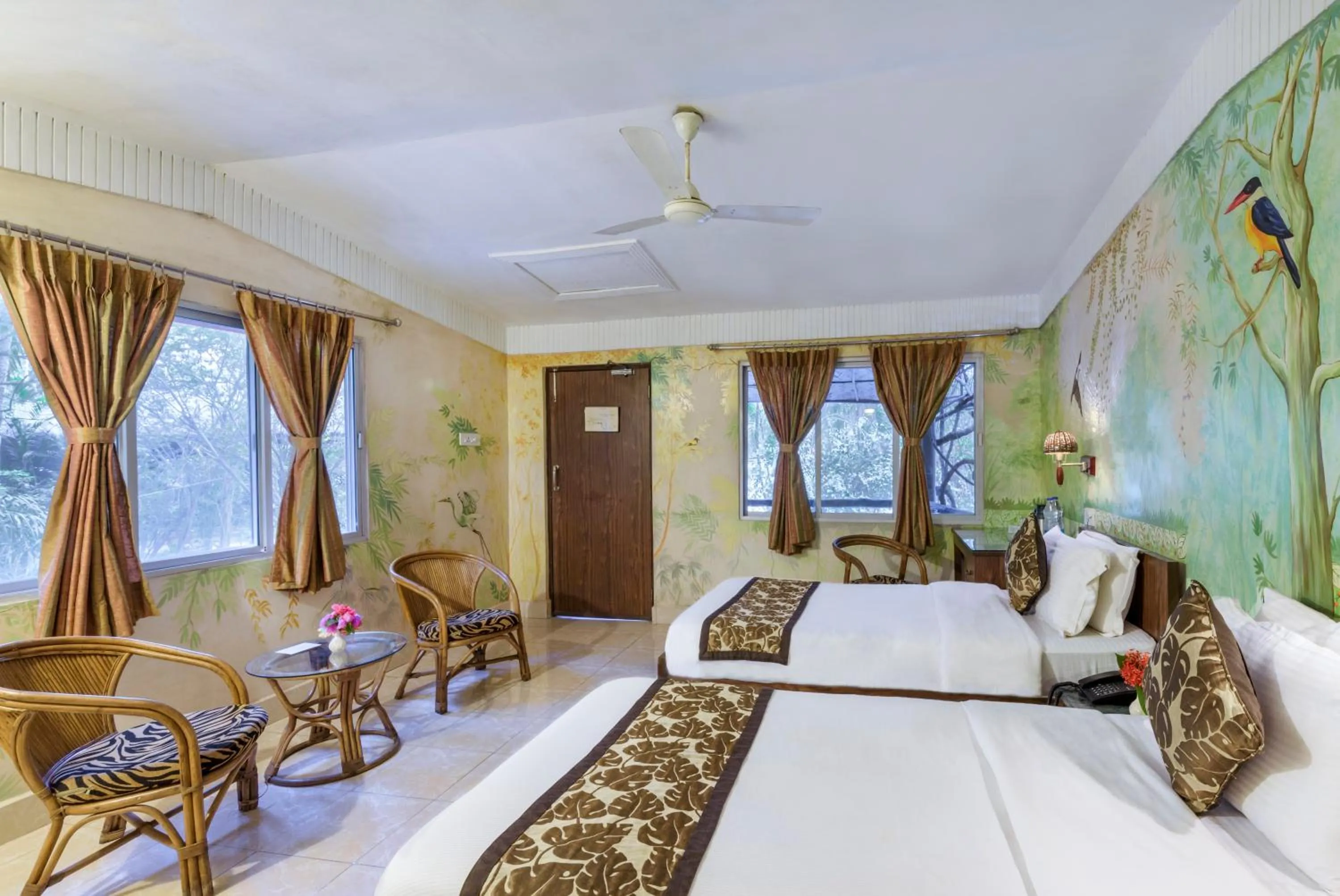 Bedroom, Bed in Sunderban Tiger Camp