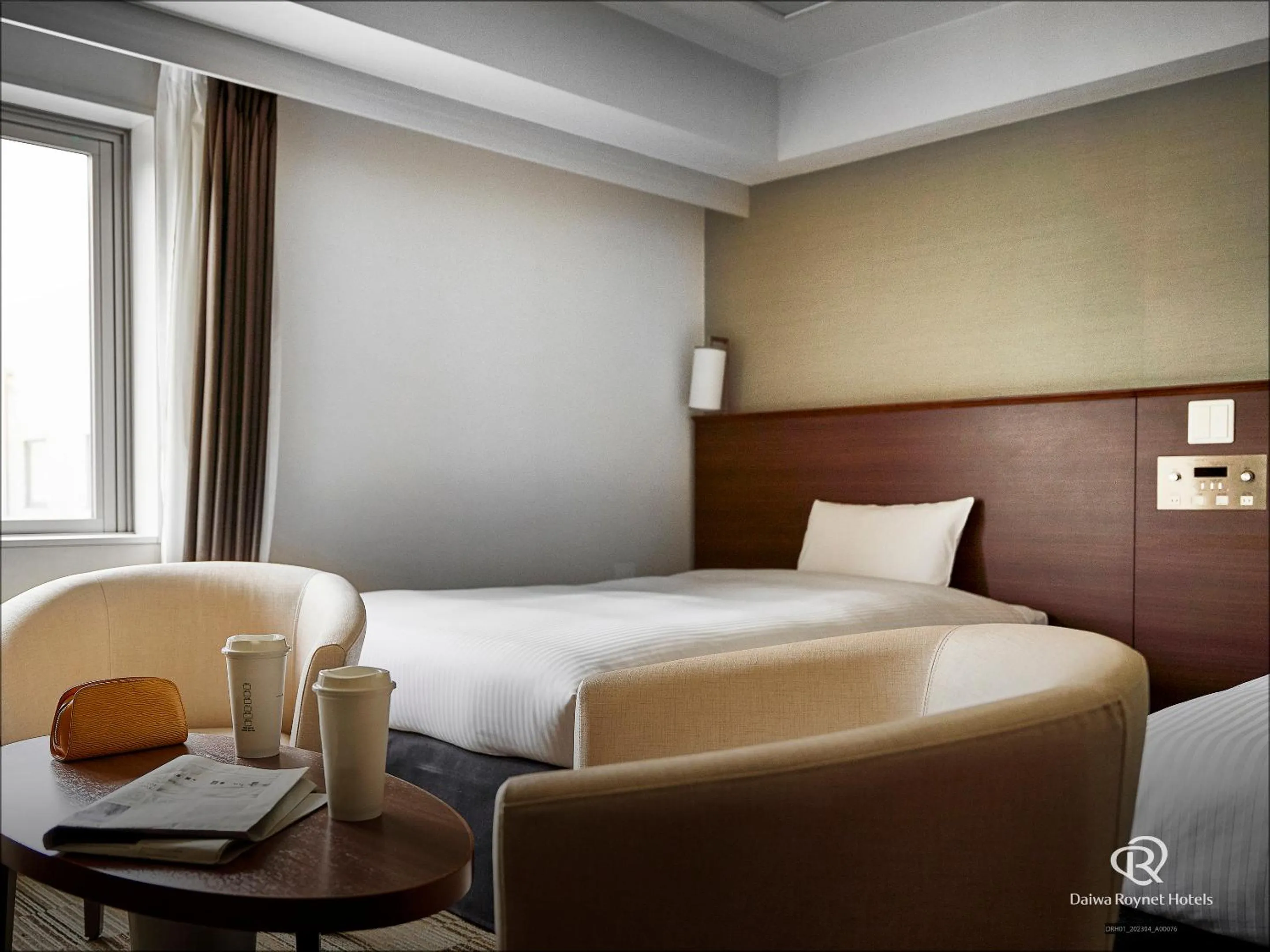 Bed in Daiwa Roynet Hotel Sendai