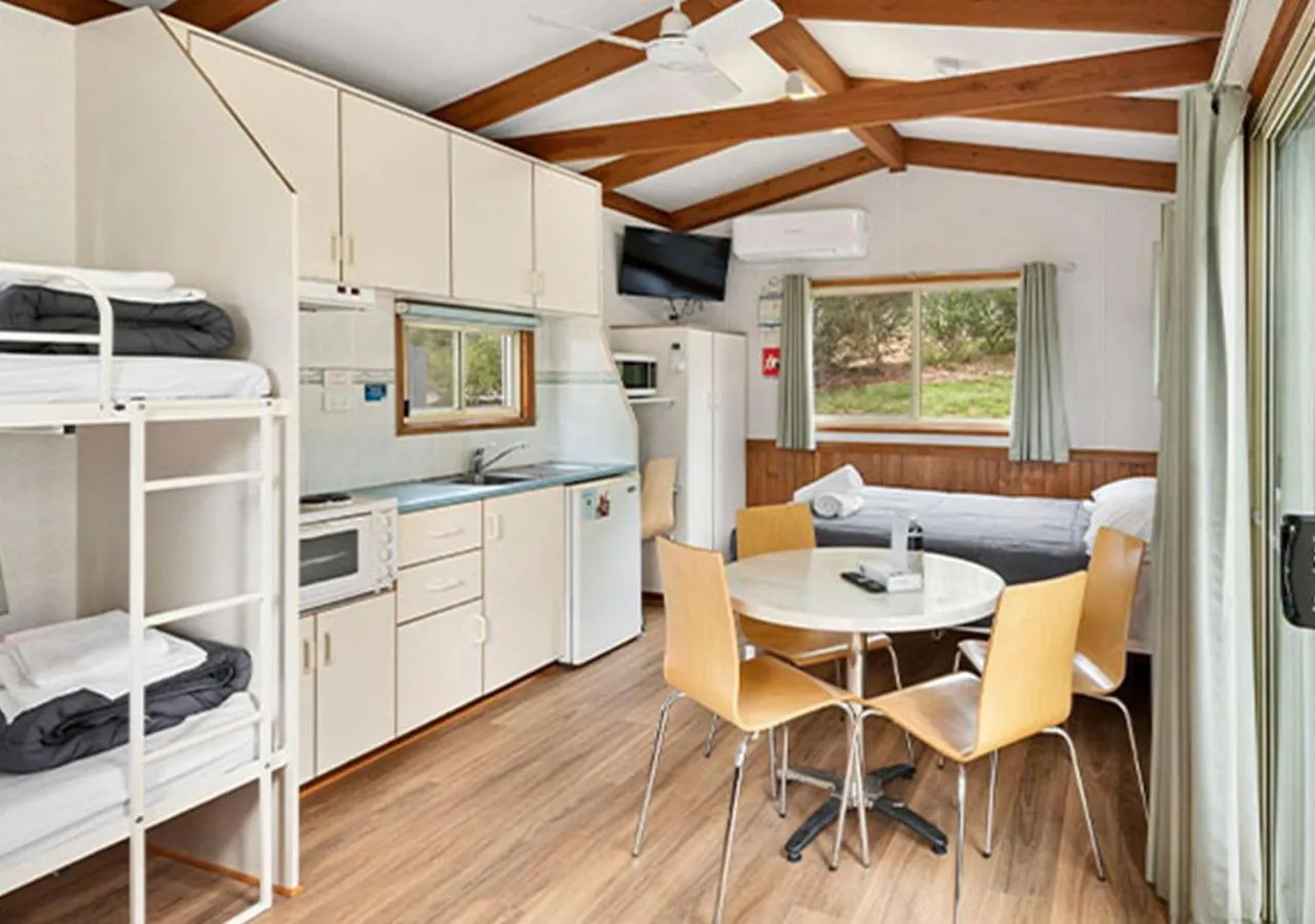 Living room in NRMA Jindabyne Holiday Park