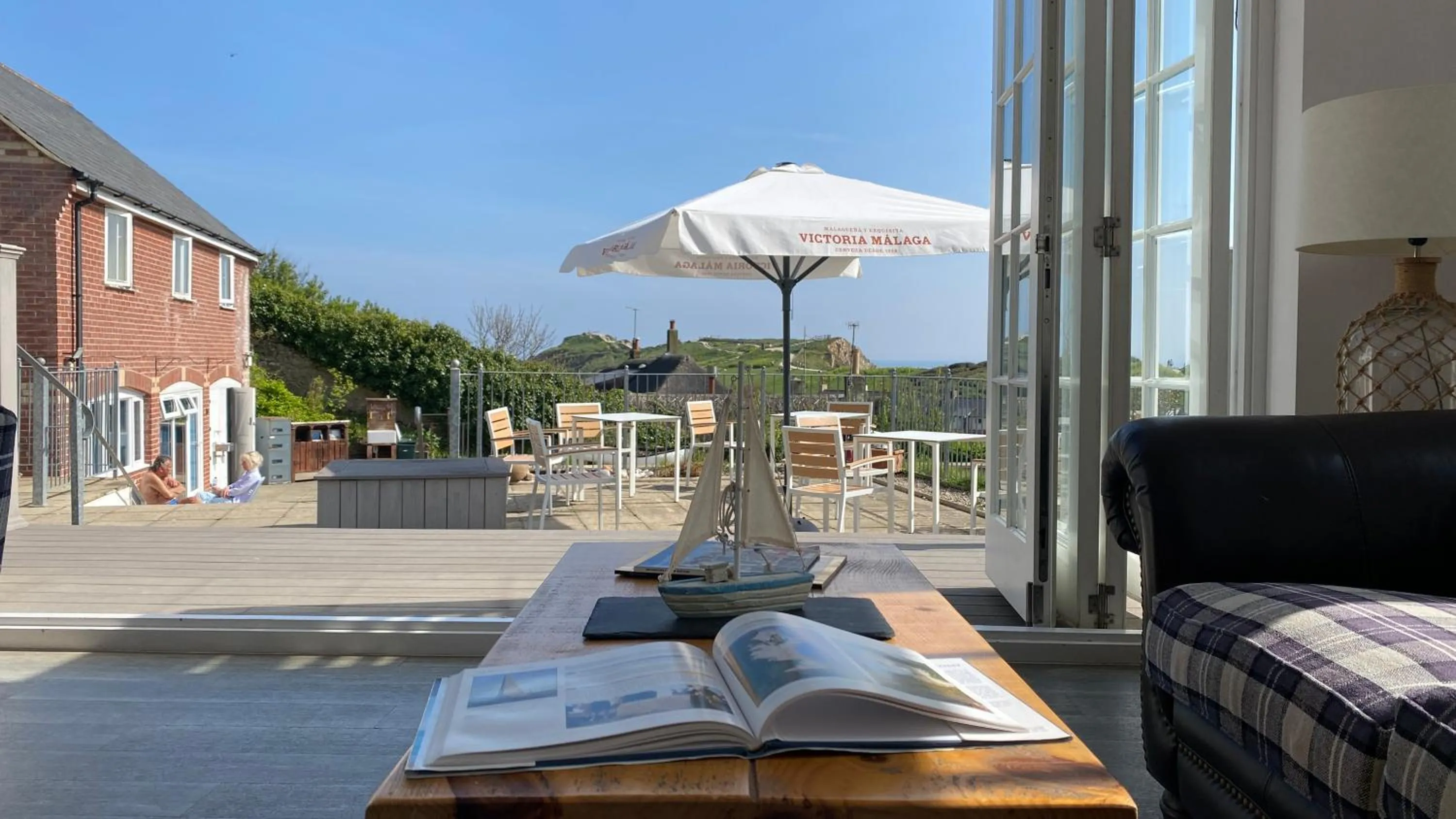Patio in Durdle Door Hotel