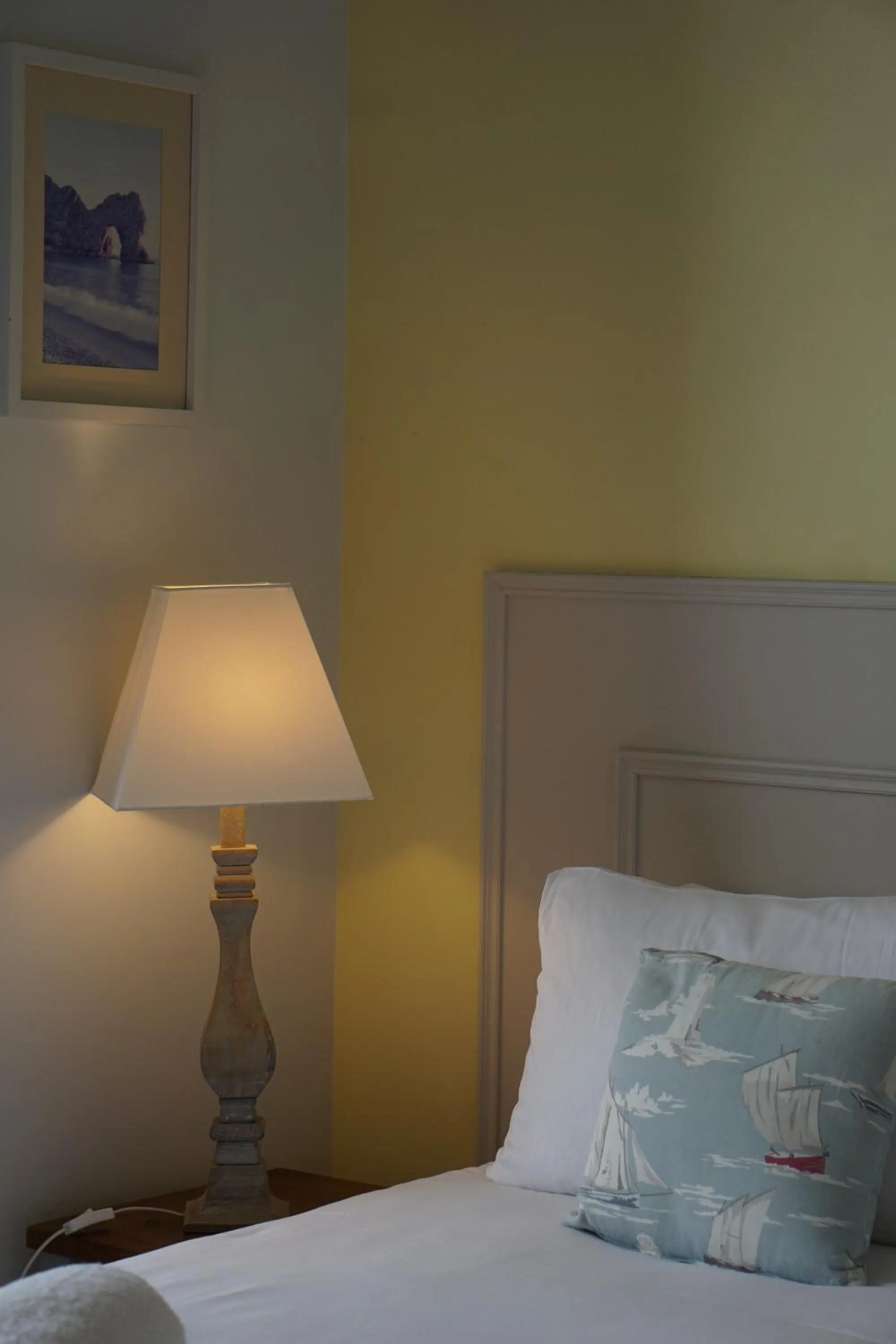 furniture, Bed in Durdle Door Hotel