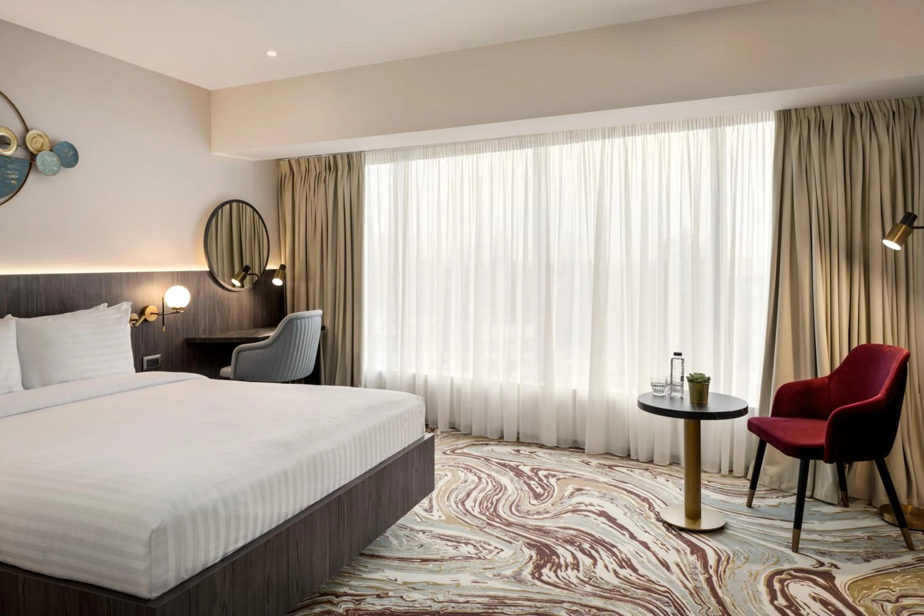 Bedroom, Bed in Ramada by Wyndham Bucharest Otopeni Airport