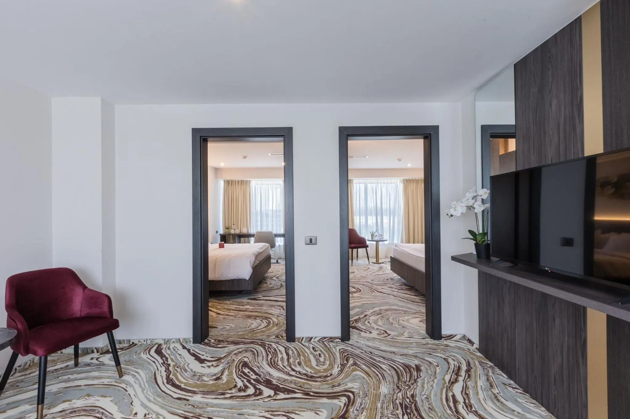 Bed in Ramada by Wyndham Bucharest Otopeni Airport