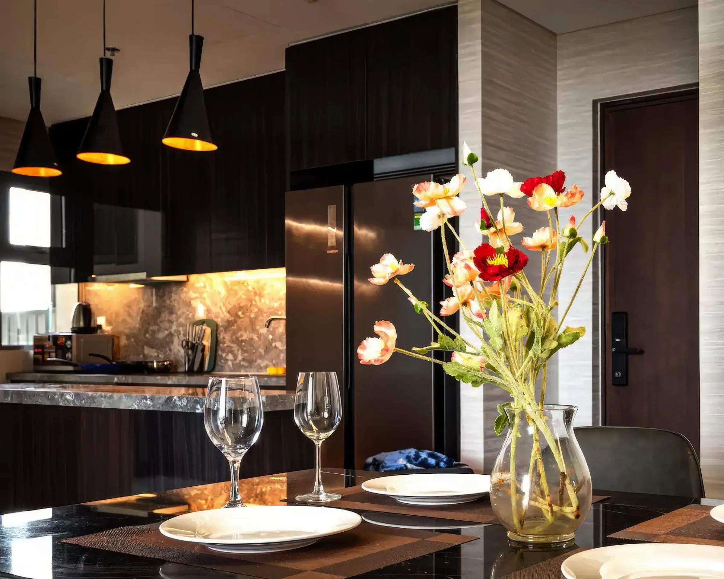 Kitchen or kitchenette in Empire City Thủ Thiêm D2