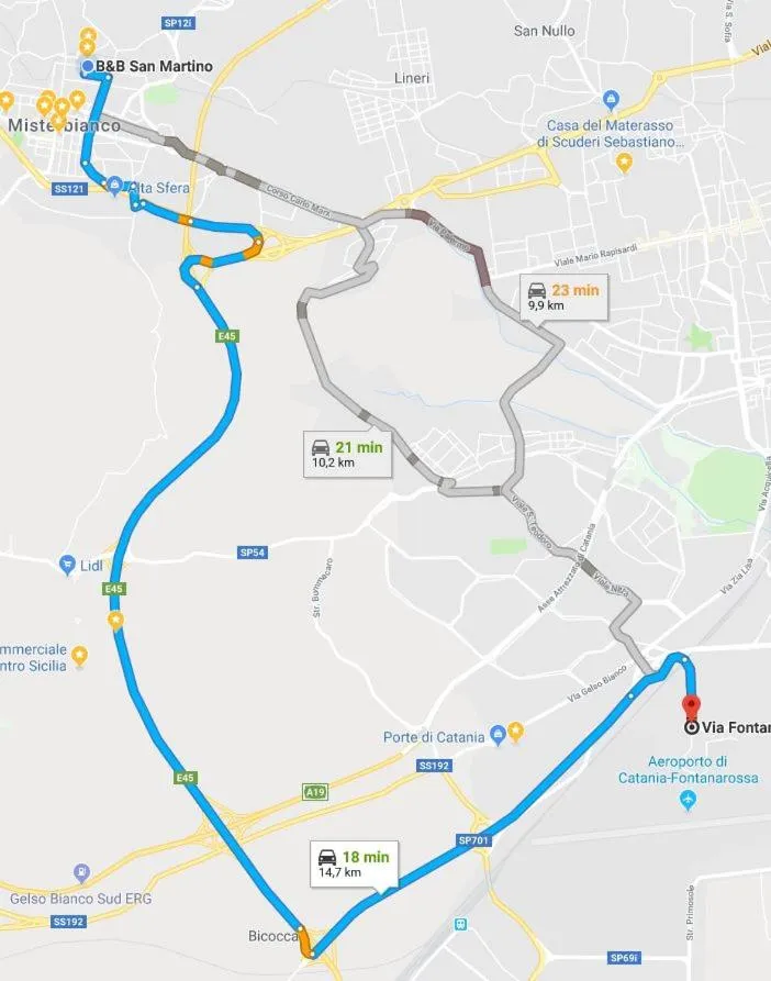 Floor plan in B&B San Martino