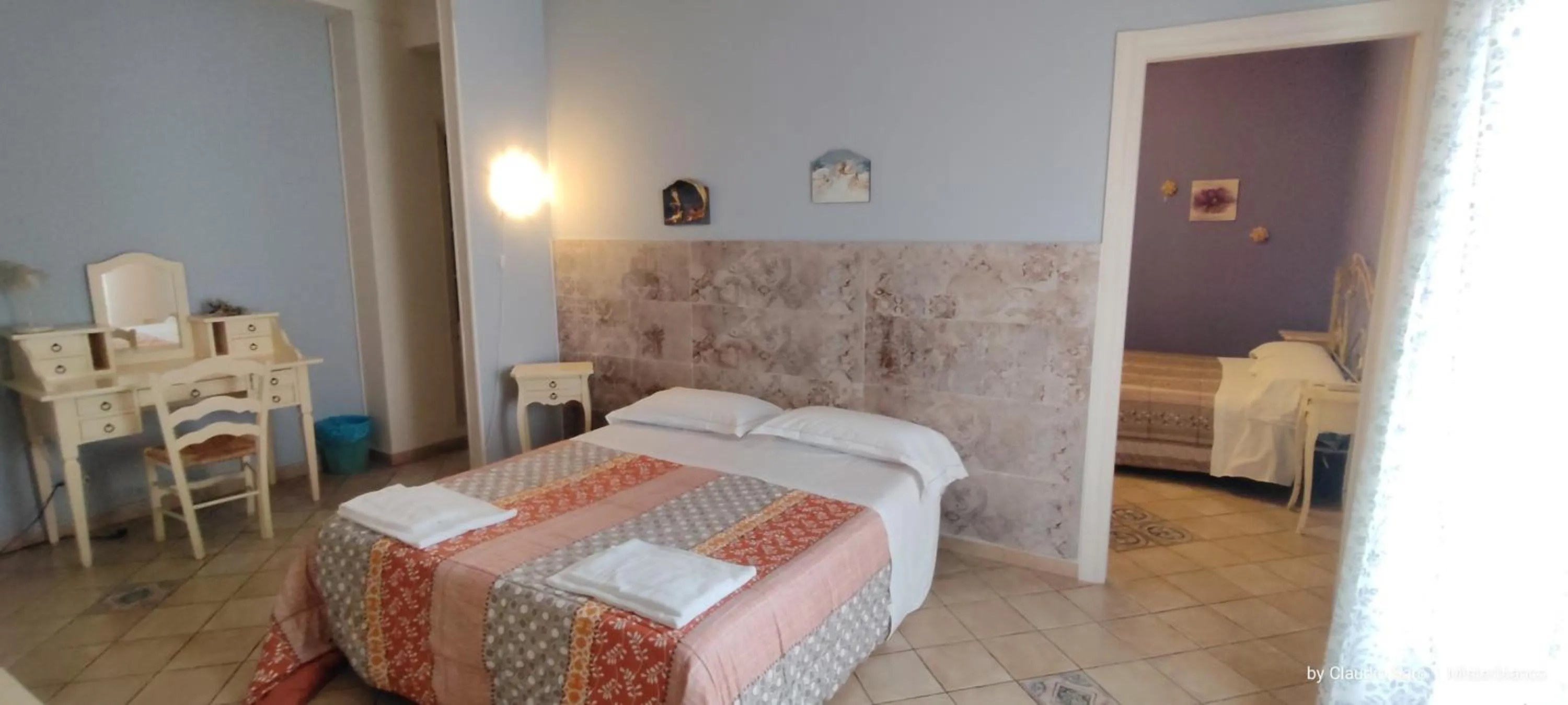 View (from property/room), Bed in B&B San Martino